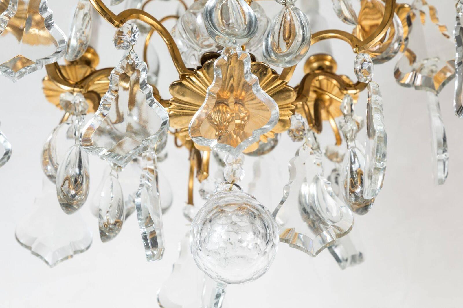 Petite, Louis XIV Style Chandelier In Excellent Condition In Newport Beach, CA