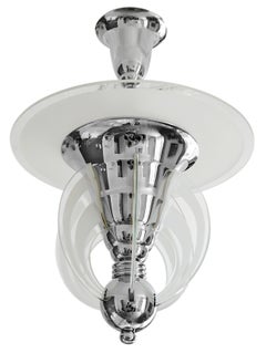 PETITOT Lustre moderniste français Art déco, 1920