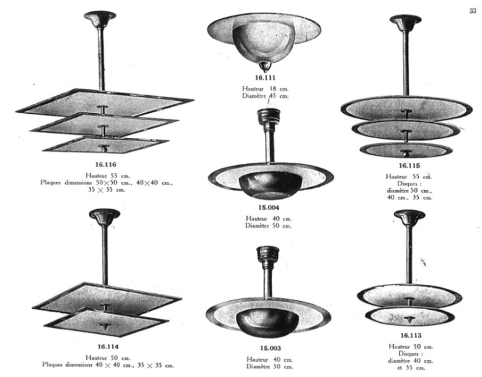 Petitot French Modernist Art Deco Chandelier, 1920 For Sale 1