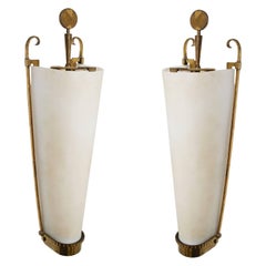 Petitot Important Pair of Sconces 1930