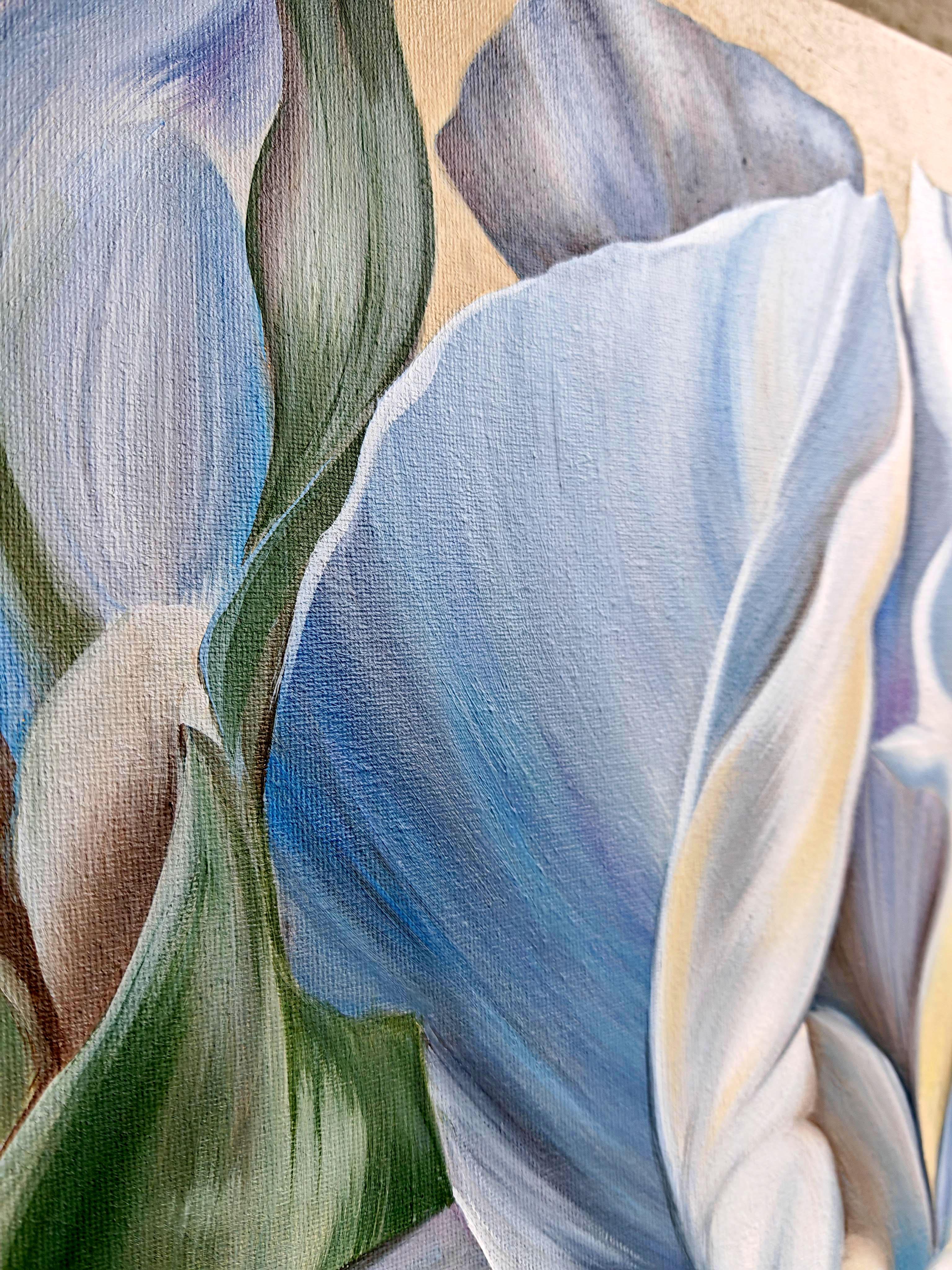 Blue Reverie - Painting by Petiuk Olga