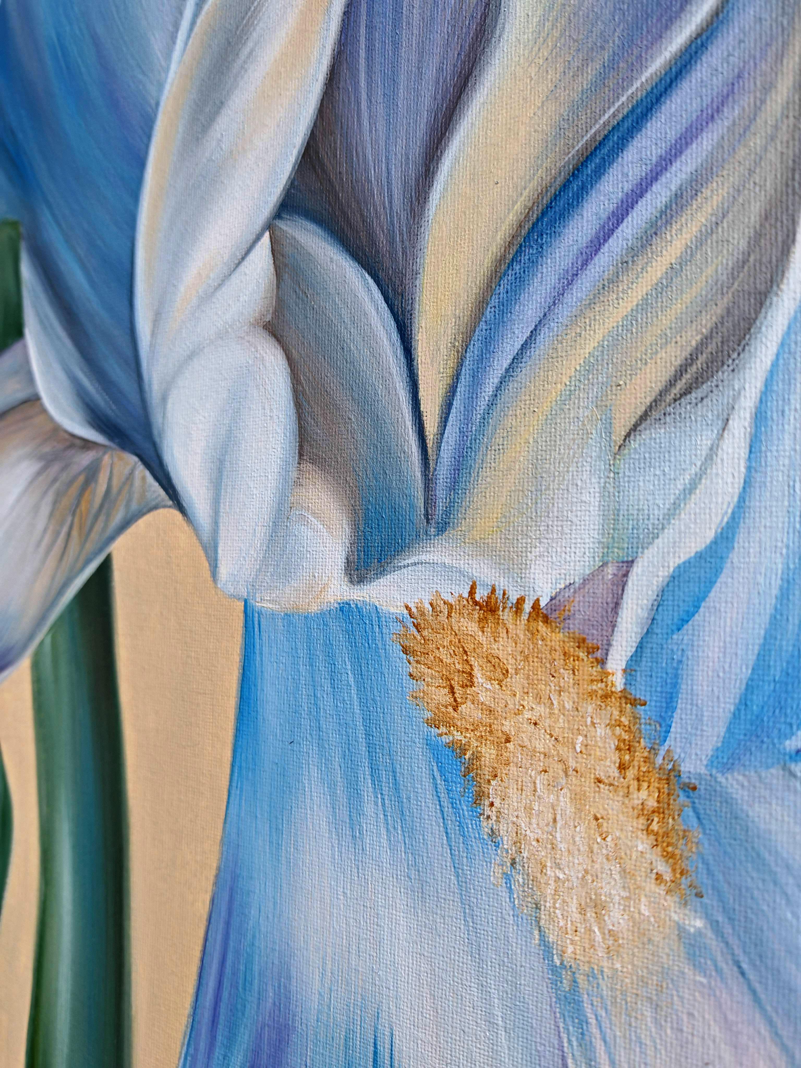 Blue Reverie - Impressionist Painting by Petiuk Olga
