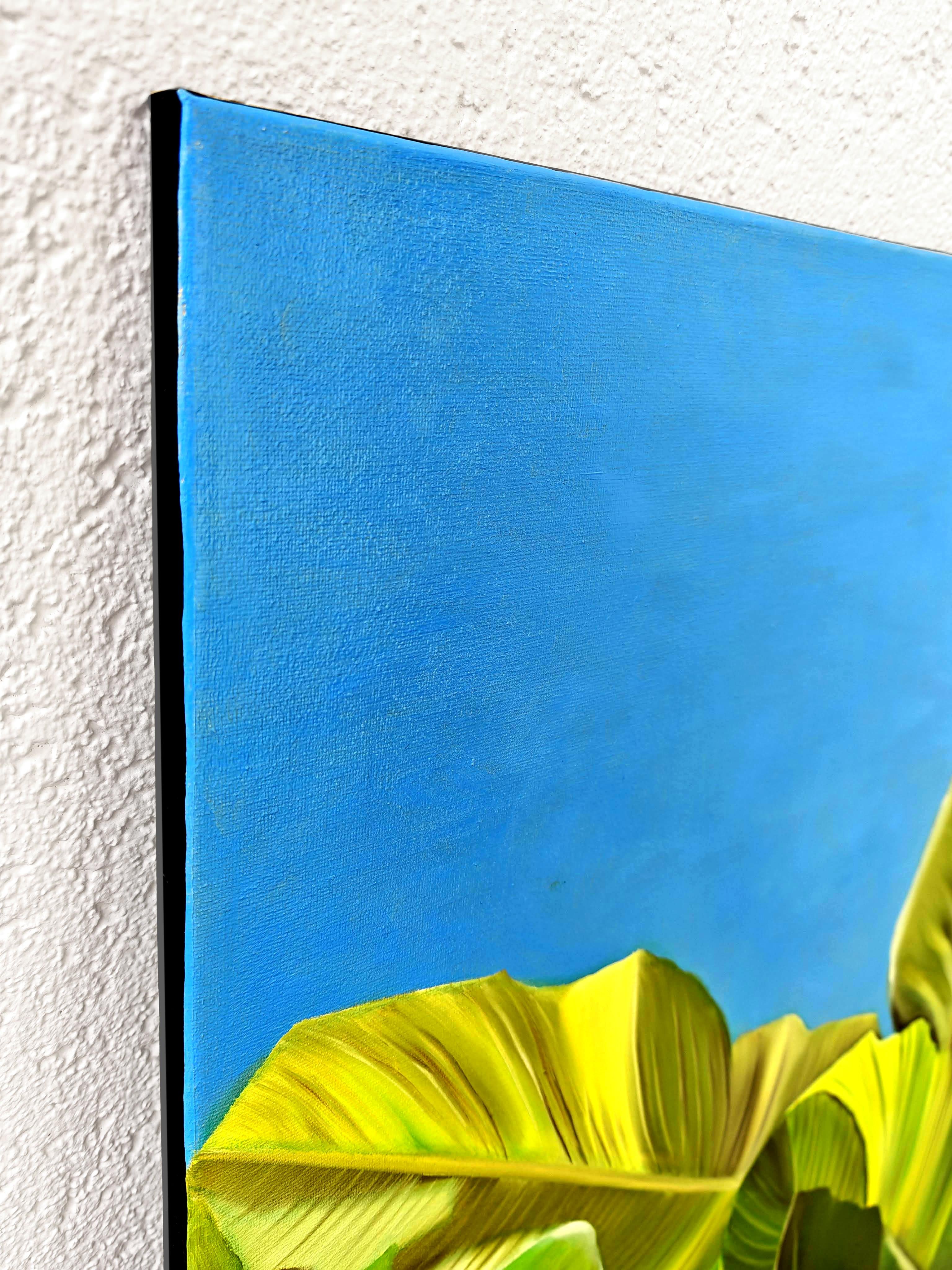 Dialogue - Marron Landscape Painting par Petiuk Olga