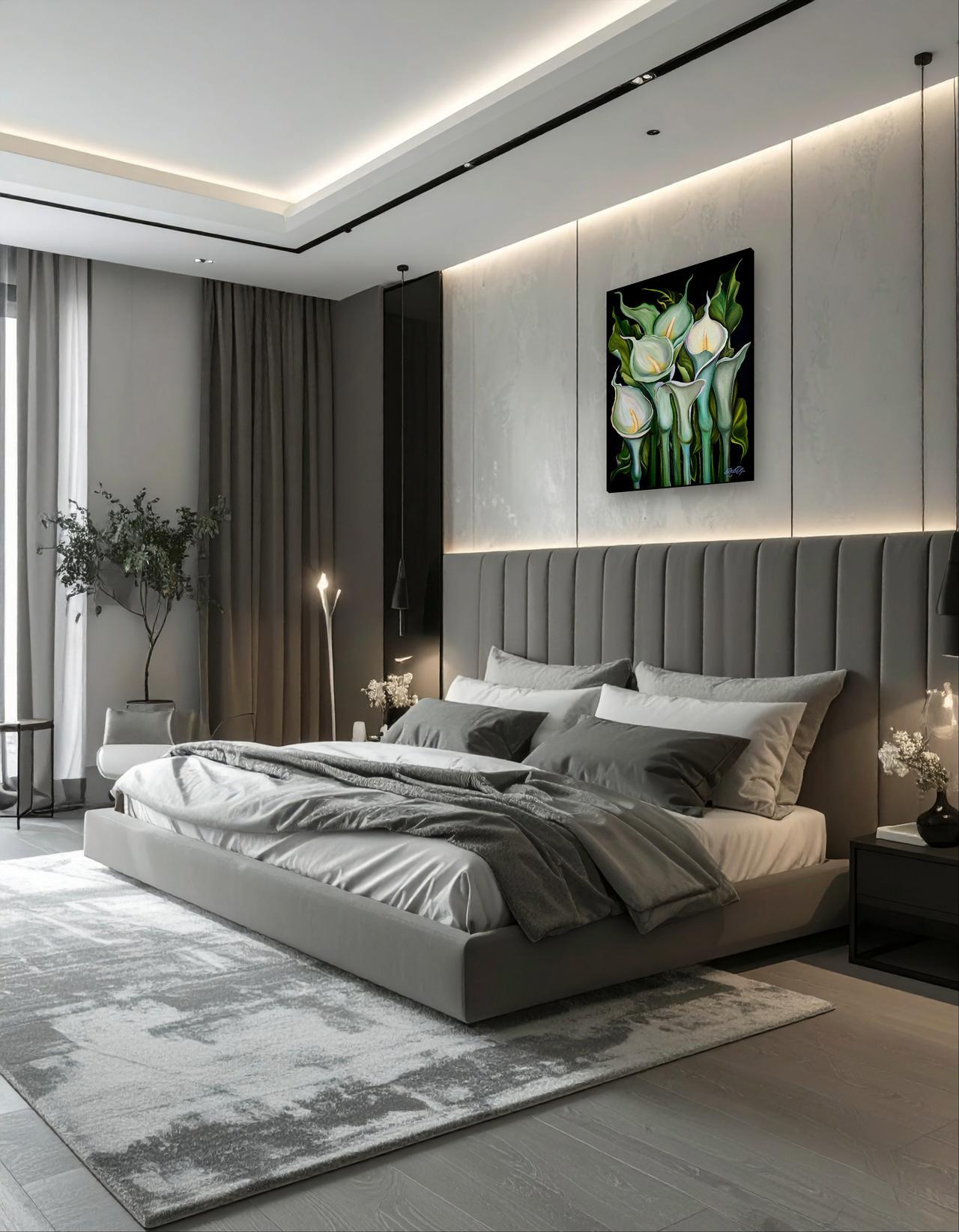 Elegie der Reinheit – Painting von Petiuk Olga