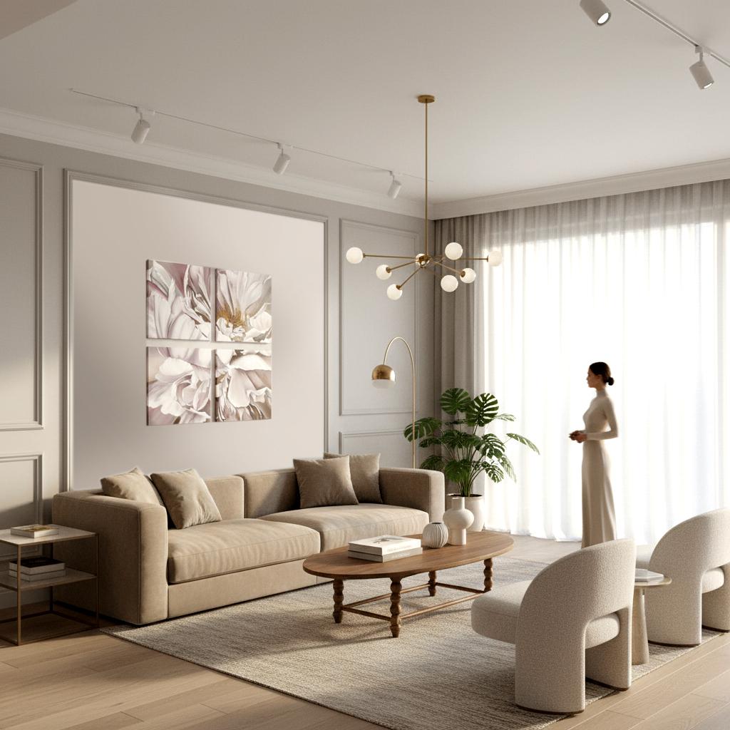 Fliederfarbener Traum – Painting von Petiuk Olga