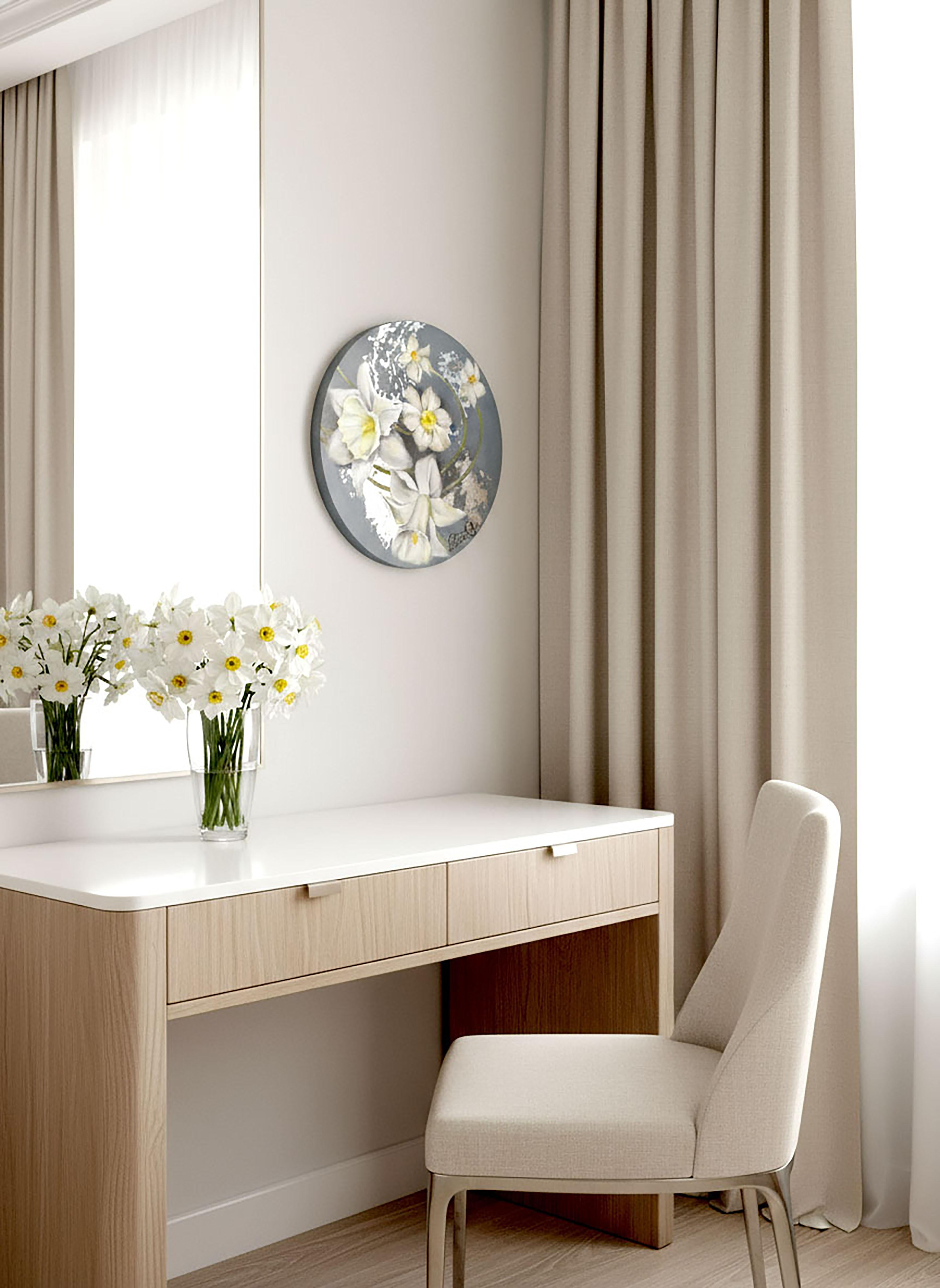 Lunar Echoes - Aesthetic Movement Painting by Petiuk Olga