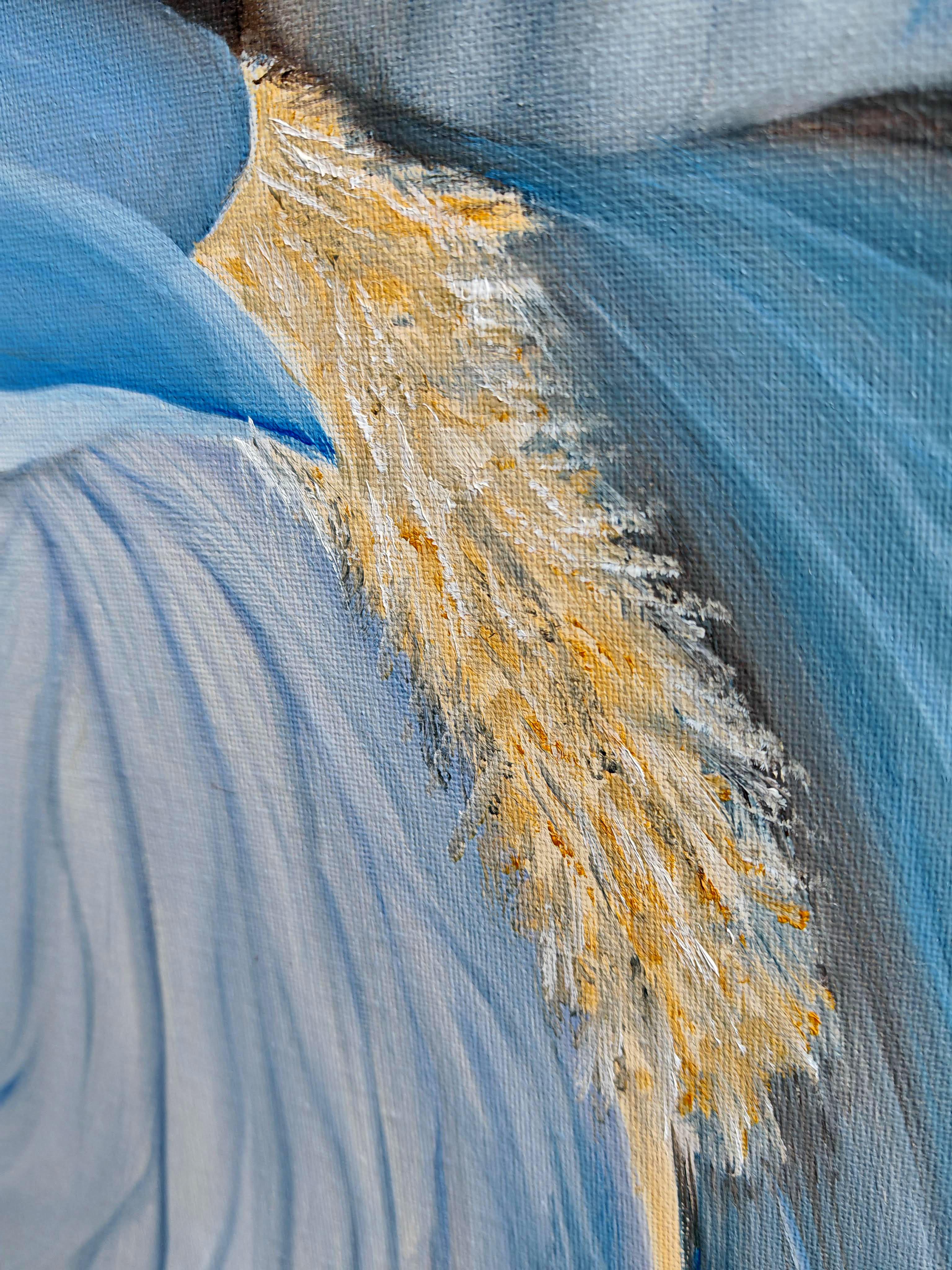 Die Umarmung des Morgens (Grau), Still-Life Painting, von Petiuk Olga