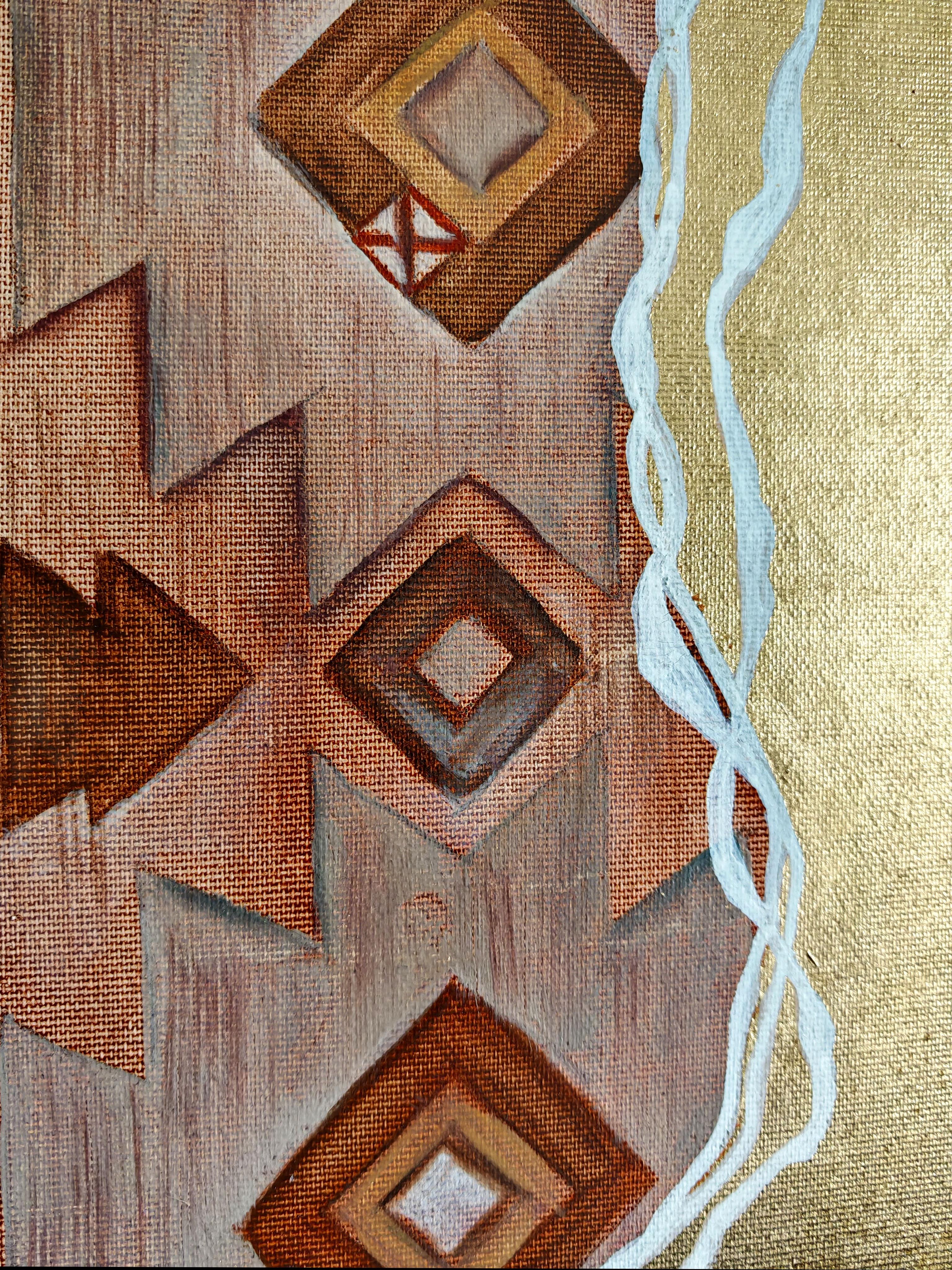 Source de chaleur - Mouvement esthétique Painting par Petiuk Olga