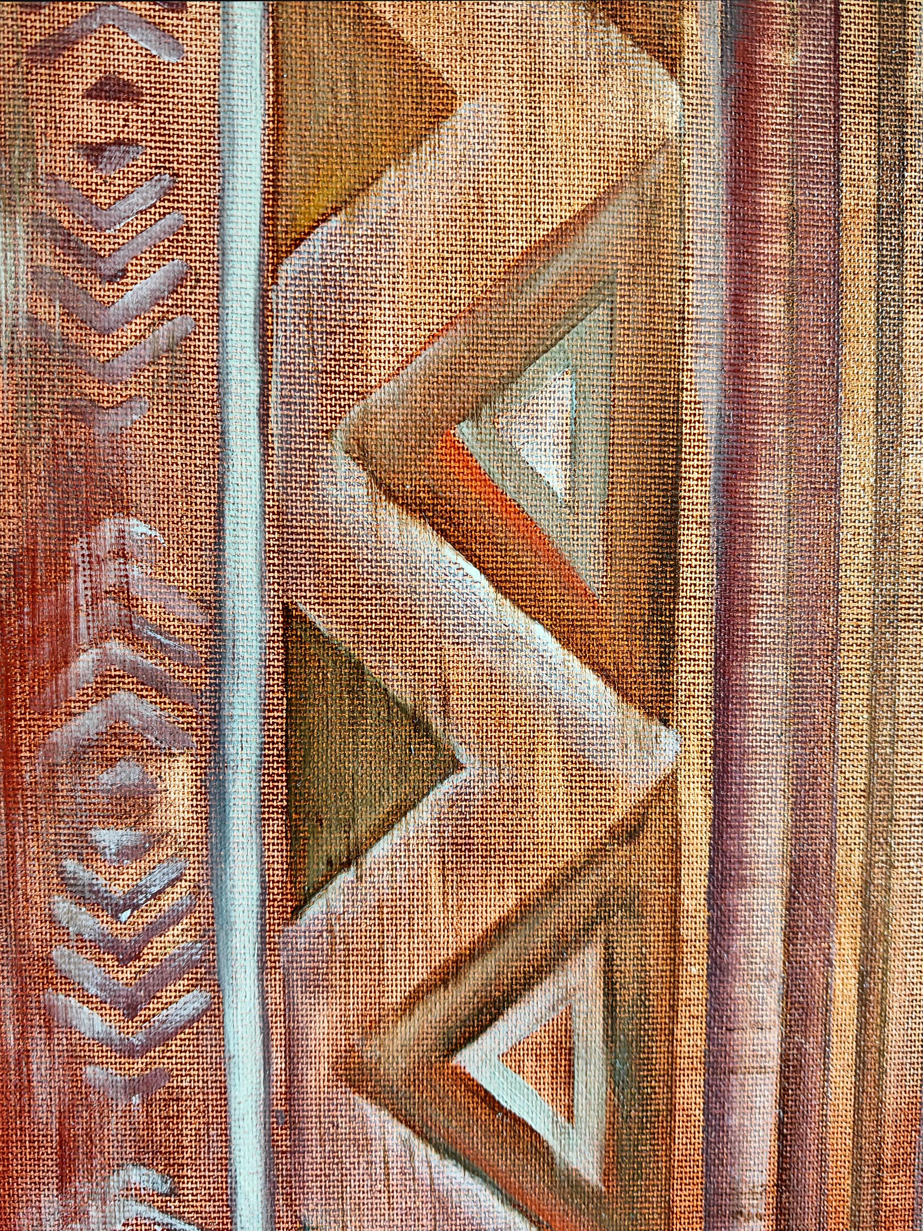 Source de chaleur - Marron Still-Life Painting par Petiuk Olga