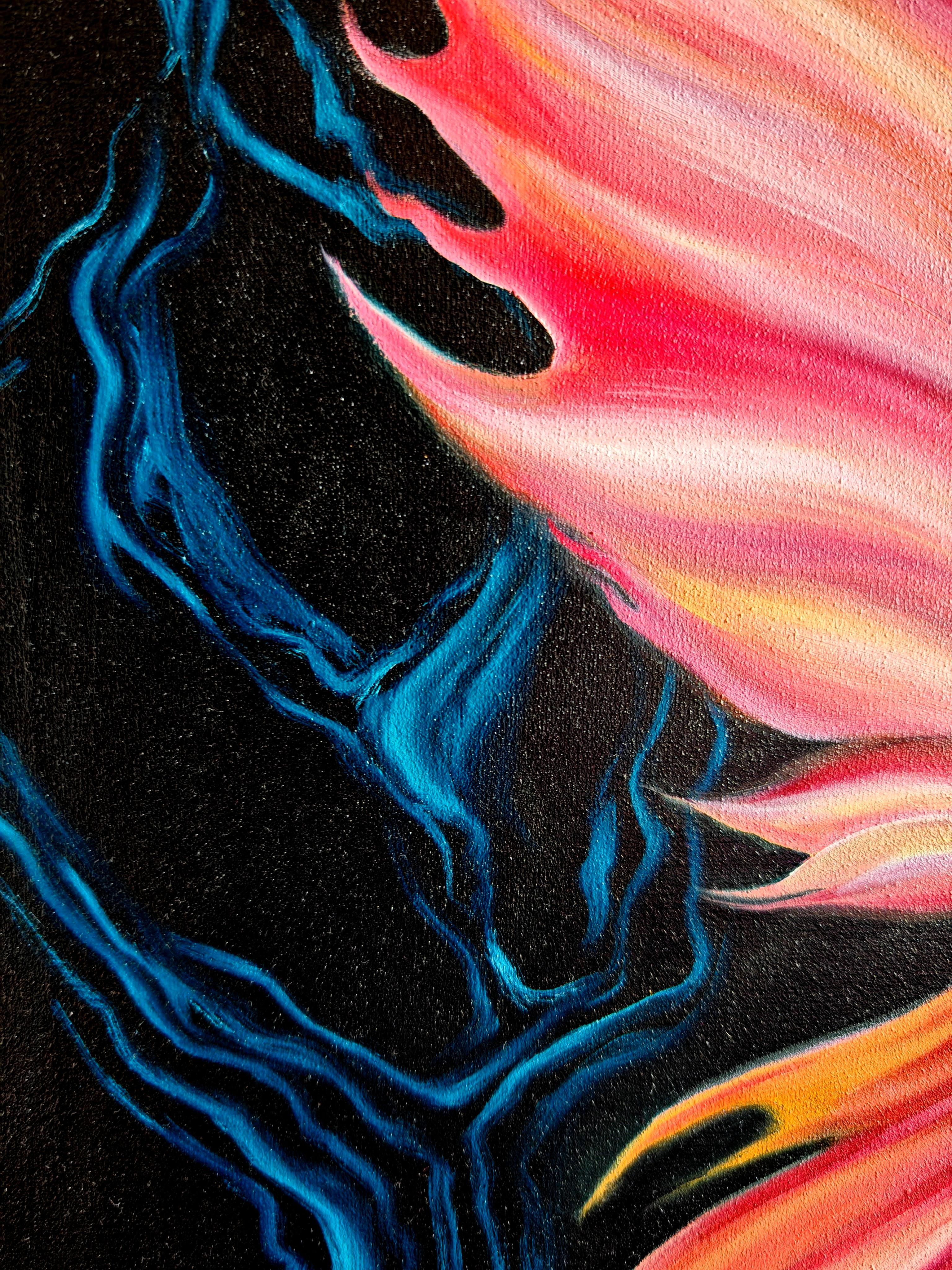 Le courant silencieux. Diptyque - Painting de Petiuk Olga