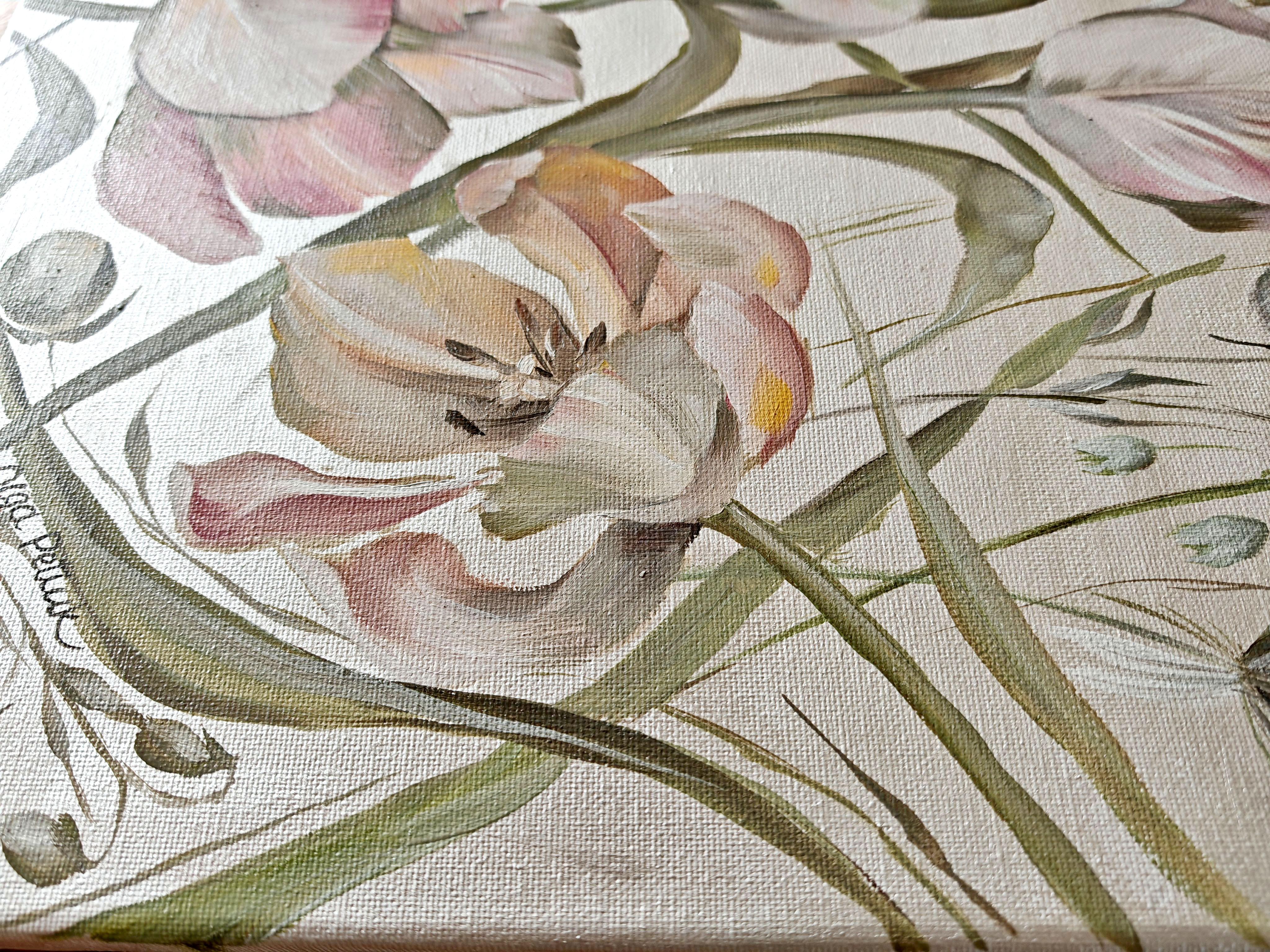 Whispered Garden - Painting by Petiuk Olga