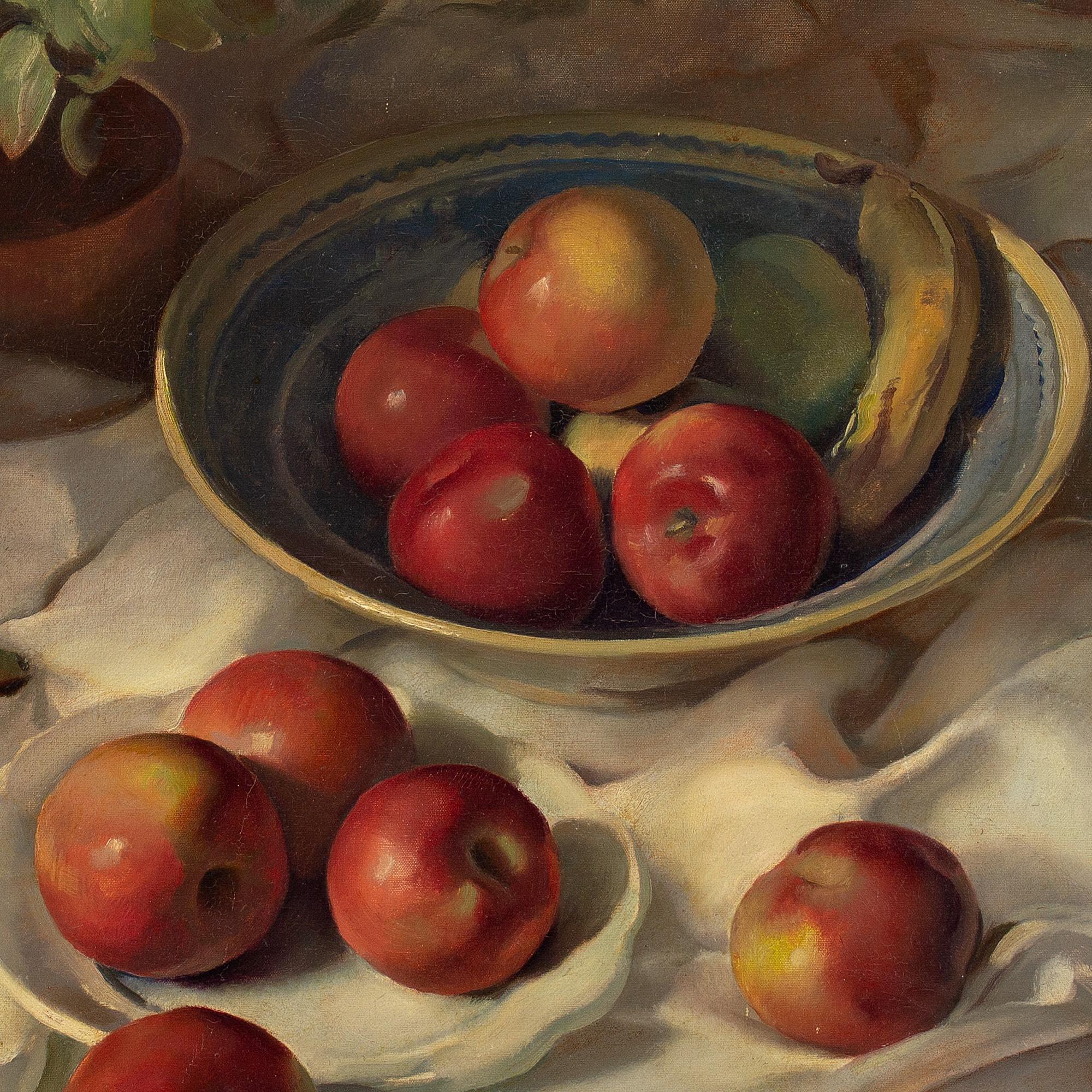 Petr Matýsek, Still Life With Apples & Bananas, Oil Painting 7