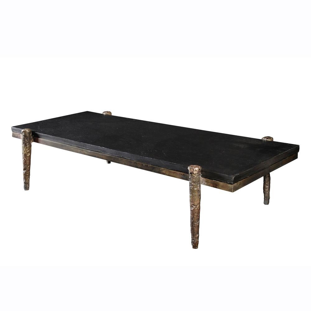Petra Coffee Table in Solid Bronze