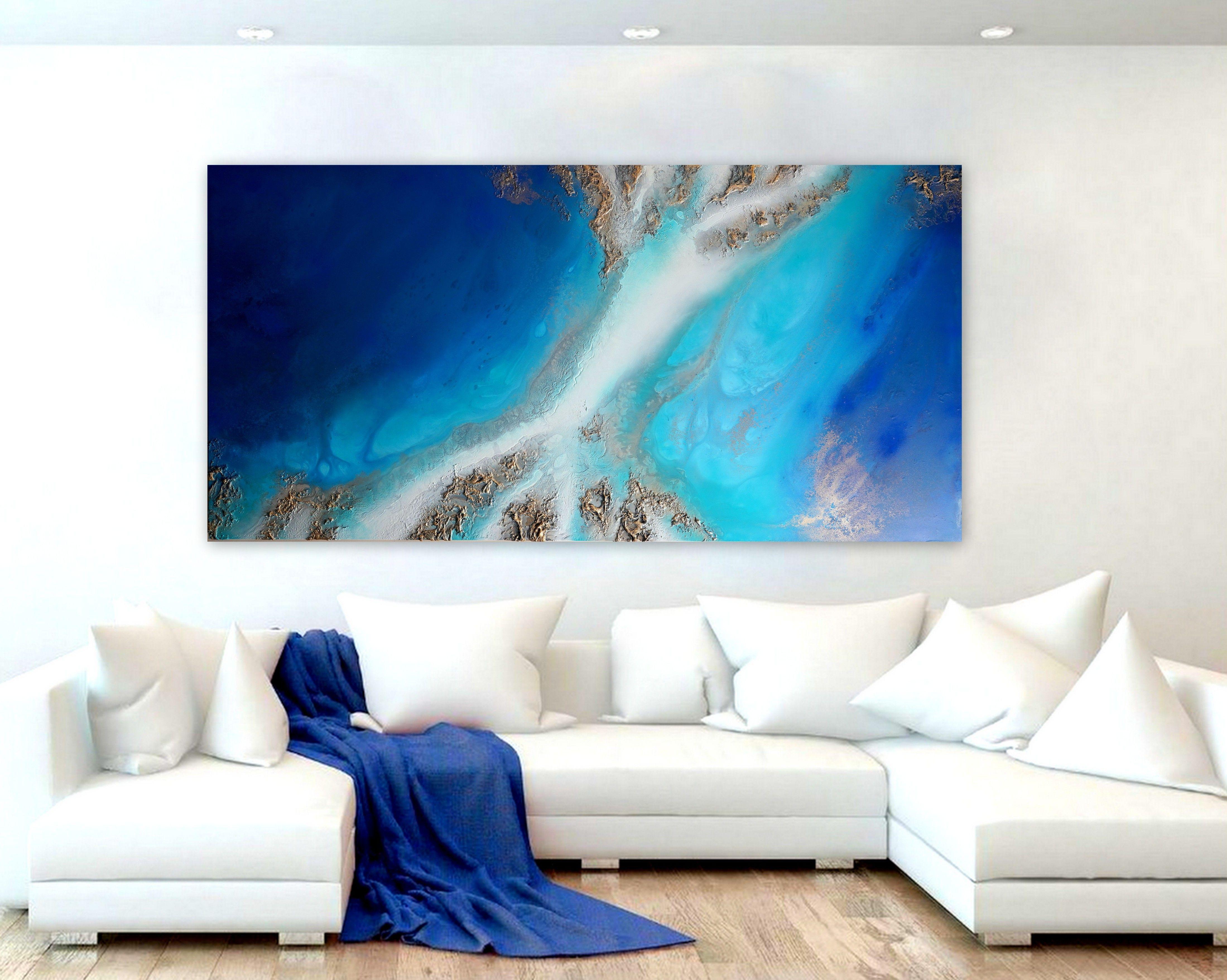 Sea of Secrets, Painting, Acrylic on Wood Panel For Sale 4
