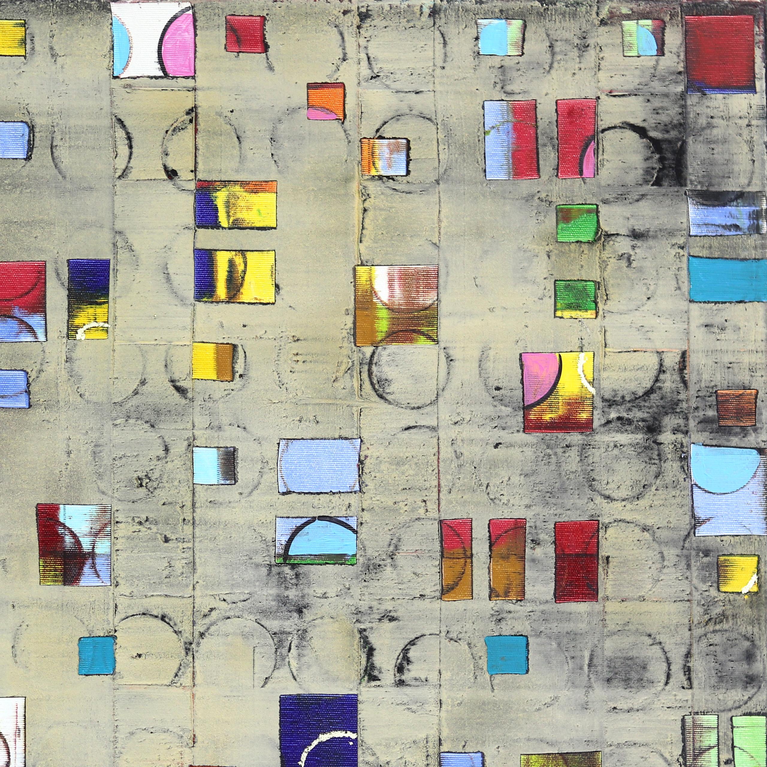 Big Insight -  Grande quadro geometrico astratto colorato 3