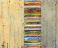 Color Film - Textural Abstract Geometric Colorful Oil Painting