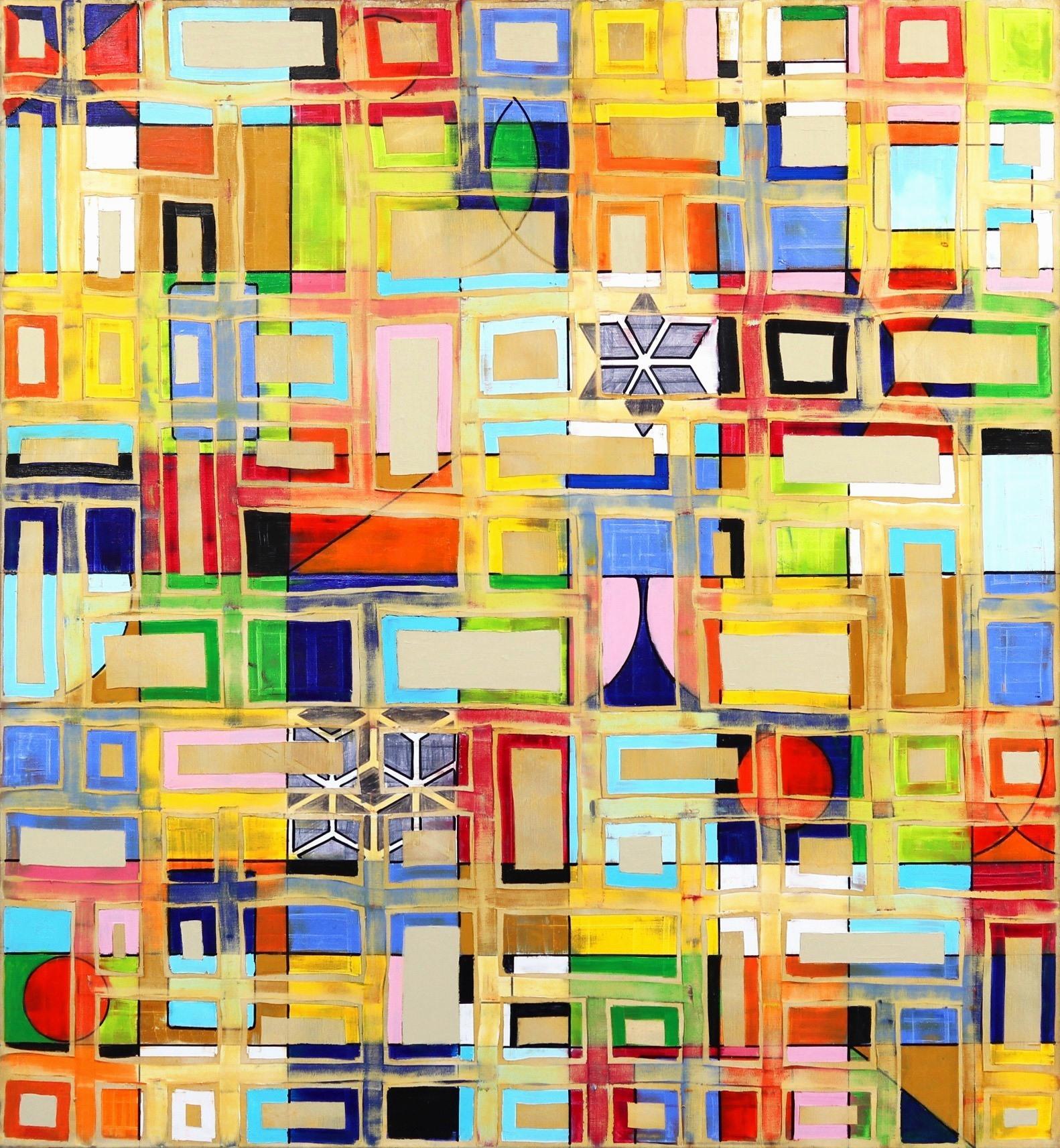 Petra Rös-Nickel Abstract Painting - Pattern Mix