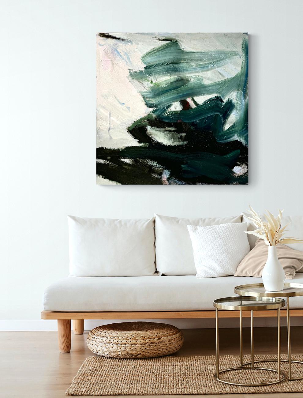 Finché stai ballando, puoi infrangere le regole (pittura astratta) - Abstract Painting Nero di Petra Schott