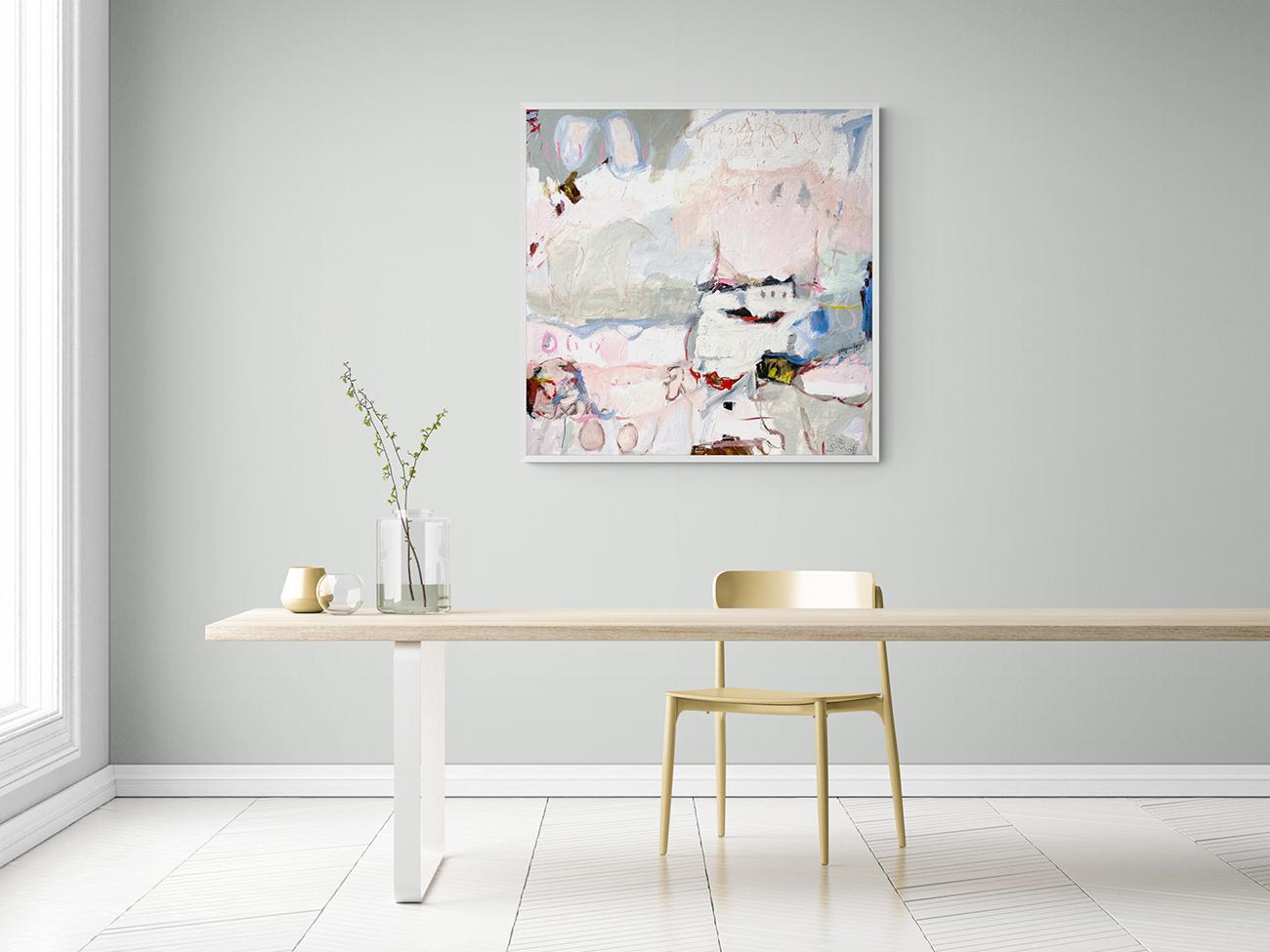 Childhood Pleasures (Abstract painting)
Oil on canvas — Unframed.
This artwork is exclusive to IdeelArt.

German artist Petra Schott uses colour, lines, and shapes to express her everyday emotions on canvas. During her creative process, she takes