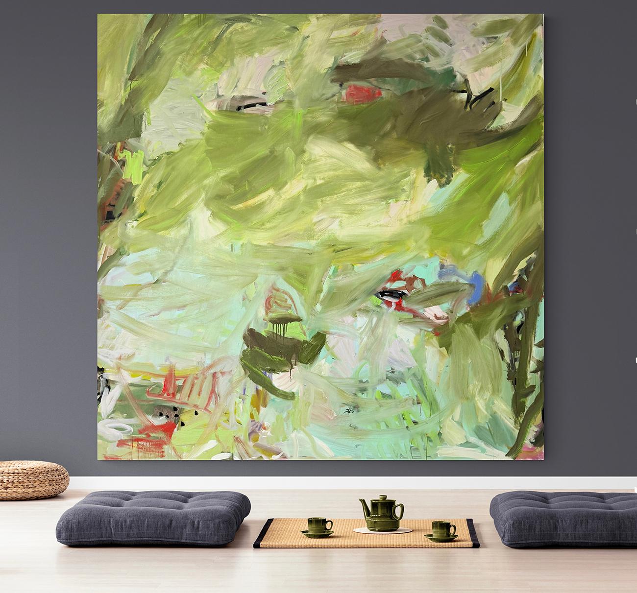 Foresta della vita II (pittura astratta) - Painting Astratto di Petra Schott