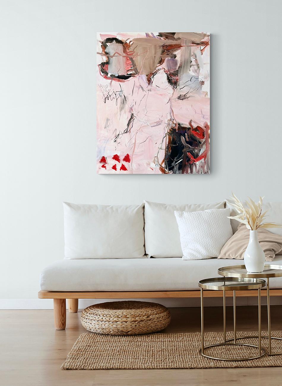 Il suo angelo (pittura astratta) - Painting Astratto di Petra Schott