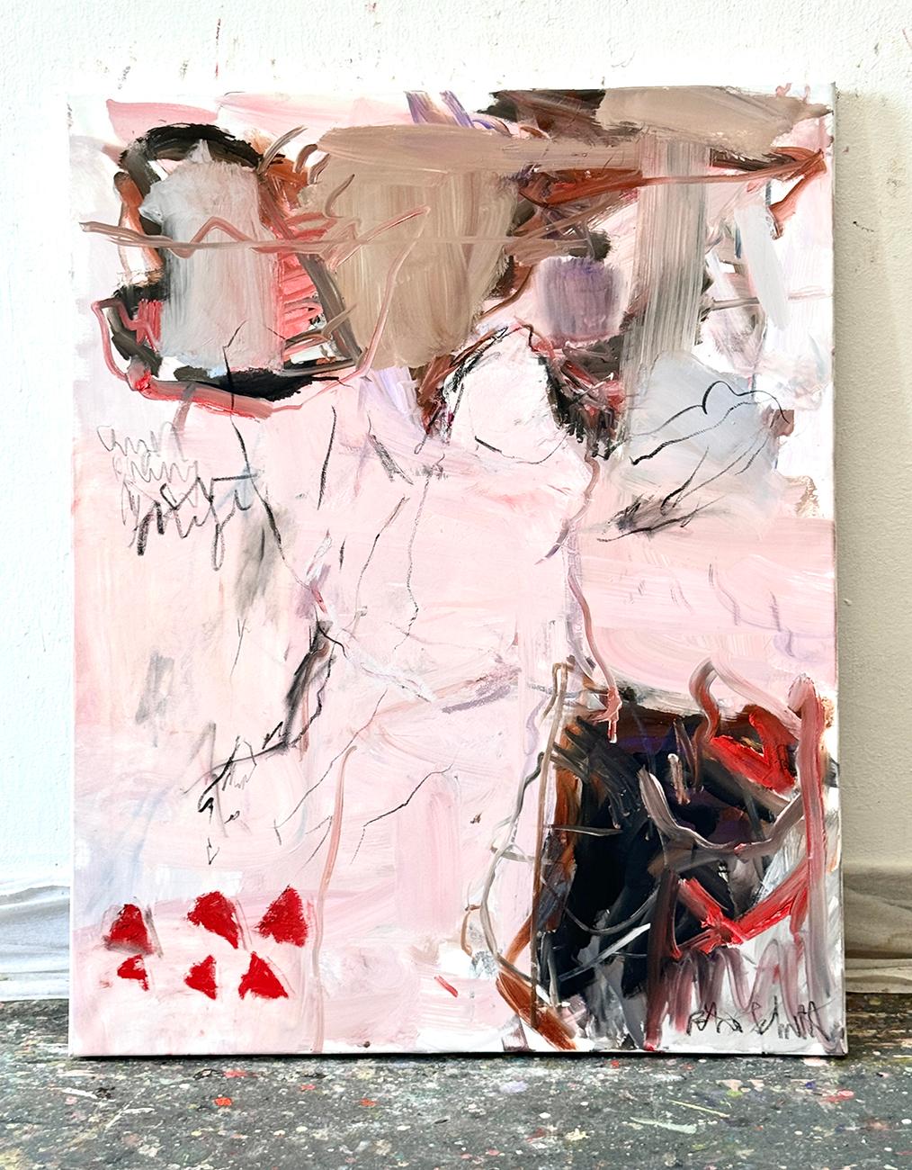 Il suo angelo (pittura astratta) in vendita 1