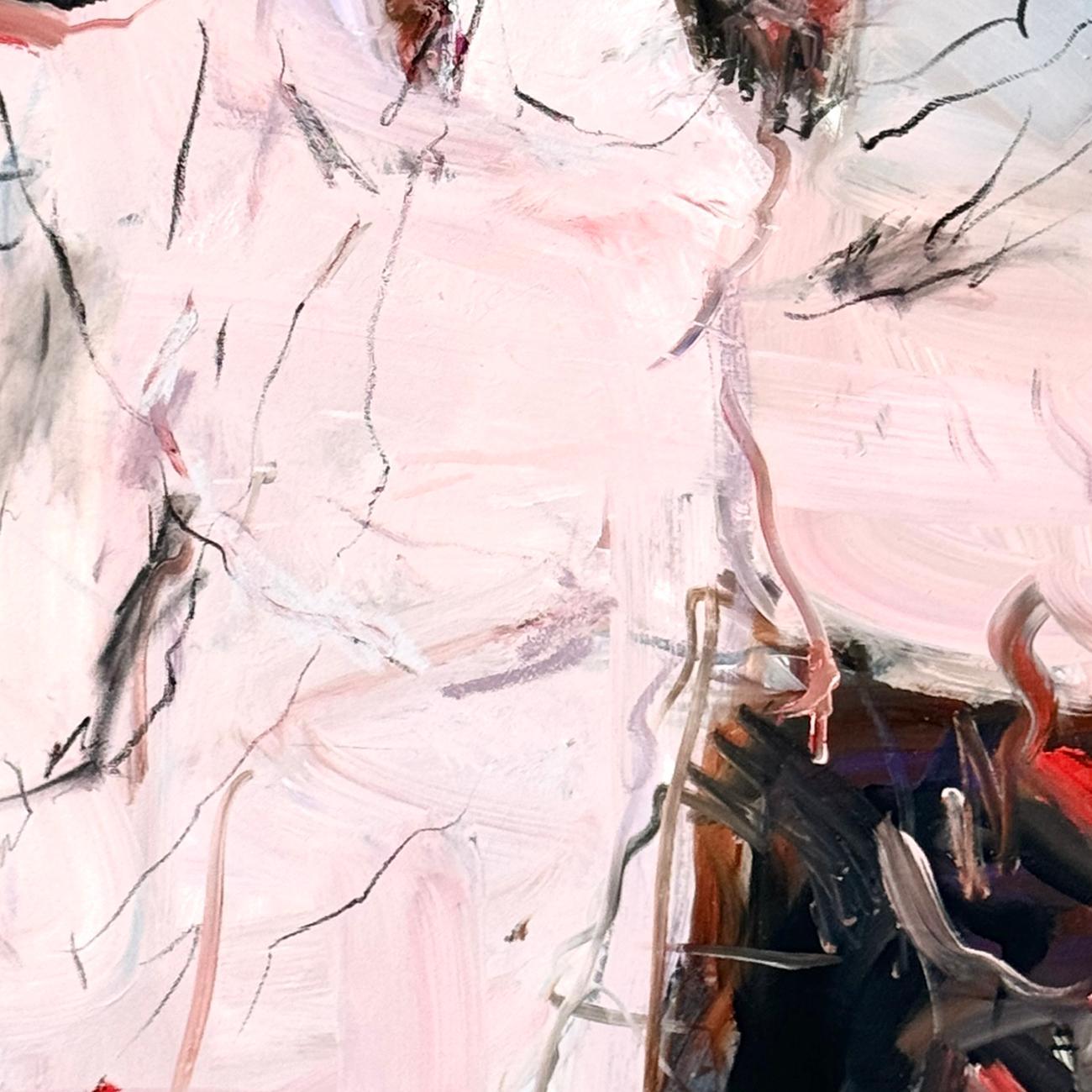 Il suo angelo (pittura astratta) in vendita 2