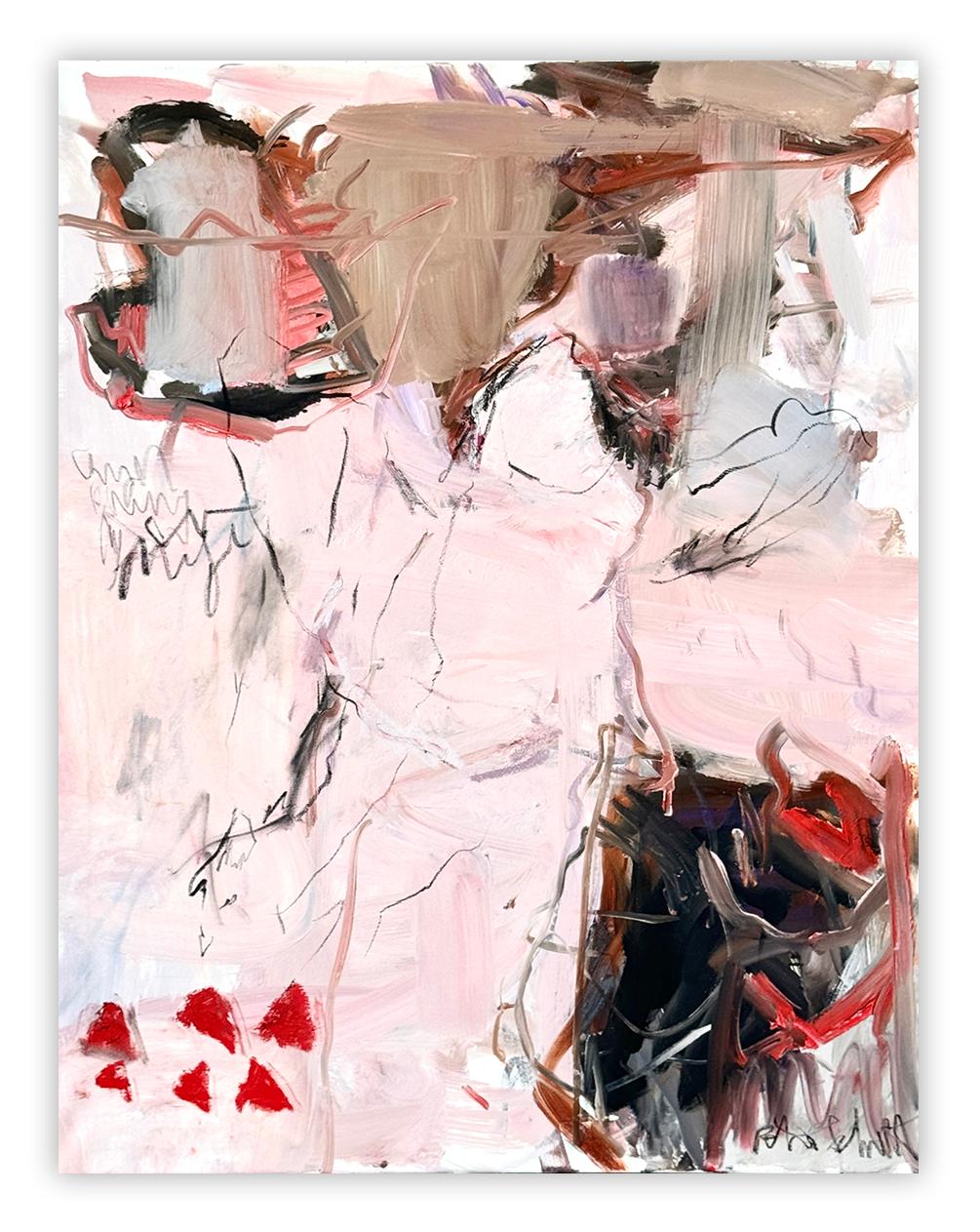 Abstract Painting di Petra Schott - Il suo angelo (pittura astratta)