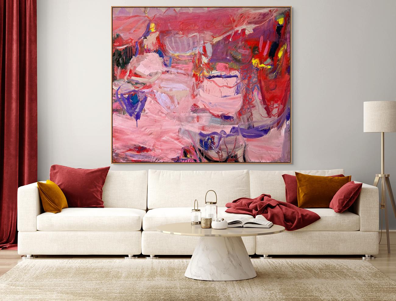 Rencontre du plaisir, rencontre de la douleur (peinture abstraite) - Painting de Petra Schott