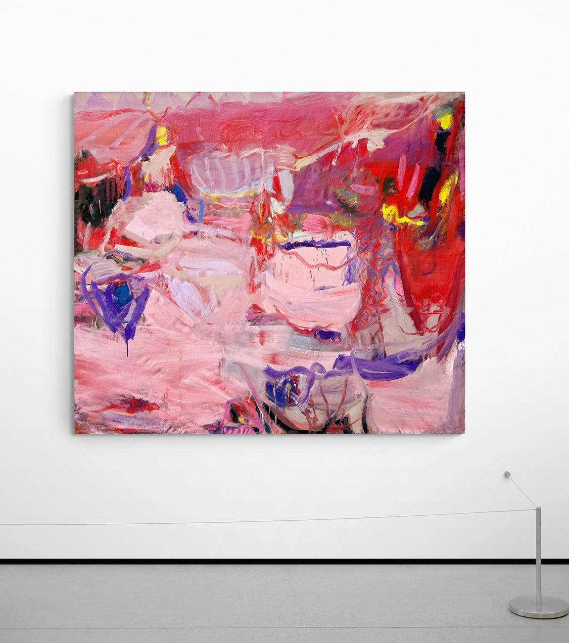 Rencontre du plaisir, rencontre de la douleur (peinture abstraite) - Abstrait Painting par Petra Schott