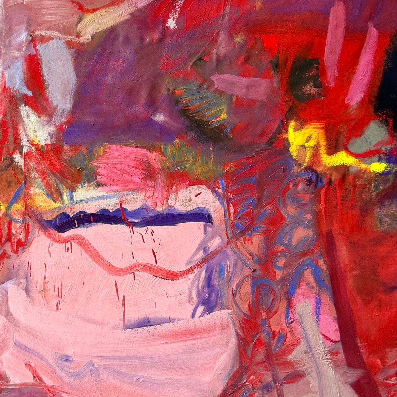 Rencontre du plaisir, rencontre de la douleur (peinture abstraite) en vente 2