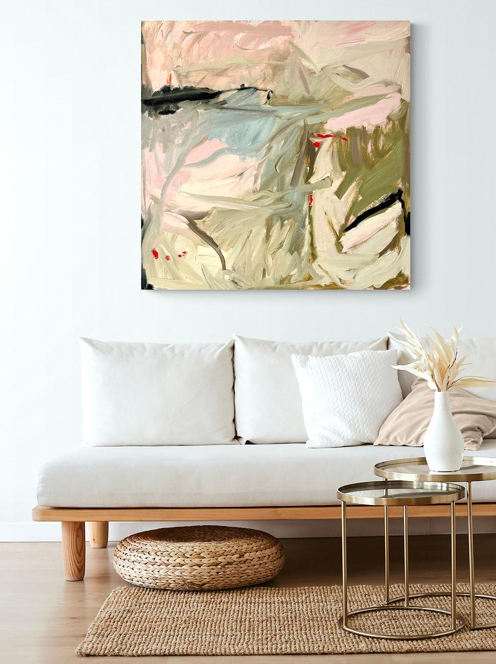 Memories (Abstract painting)
Oil on canvas — Unframed.
This artwork is exclusive to IdeelArt.

German artist Petra Schott uses colour, lines, and shapes to express her everyday emotions on canvas. During her creative process, she takes events and