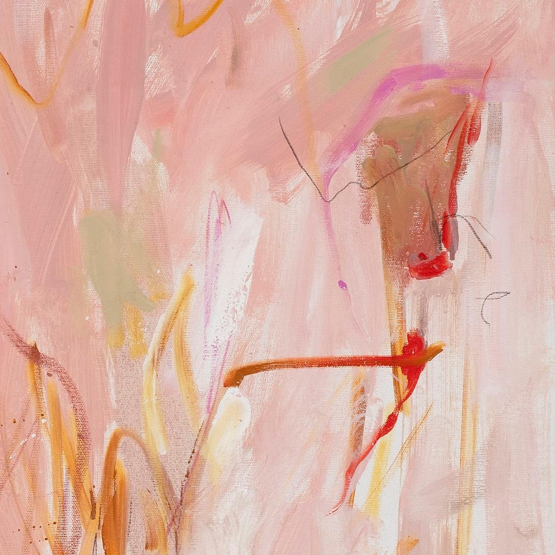 Petra Schott (tedesca, nata nel 1953)
Pensieri piacevoli, 2021
Tecnica mista su tela
Firmato in basso a destra
100 x 80 cm; (all'interno della cornice) 110 x 90 cm.

Nata ad Hanover nel 1953, Petra Schott ha studiato Belle Arti presso l'Accademia