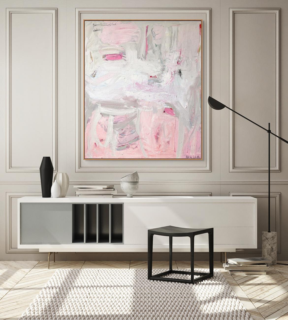 Sweet Little Nothing (Pittura astratta) - Painting di Petra Schott