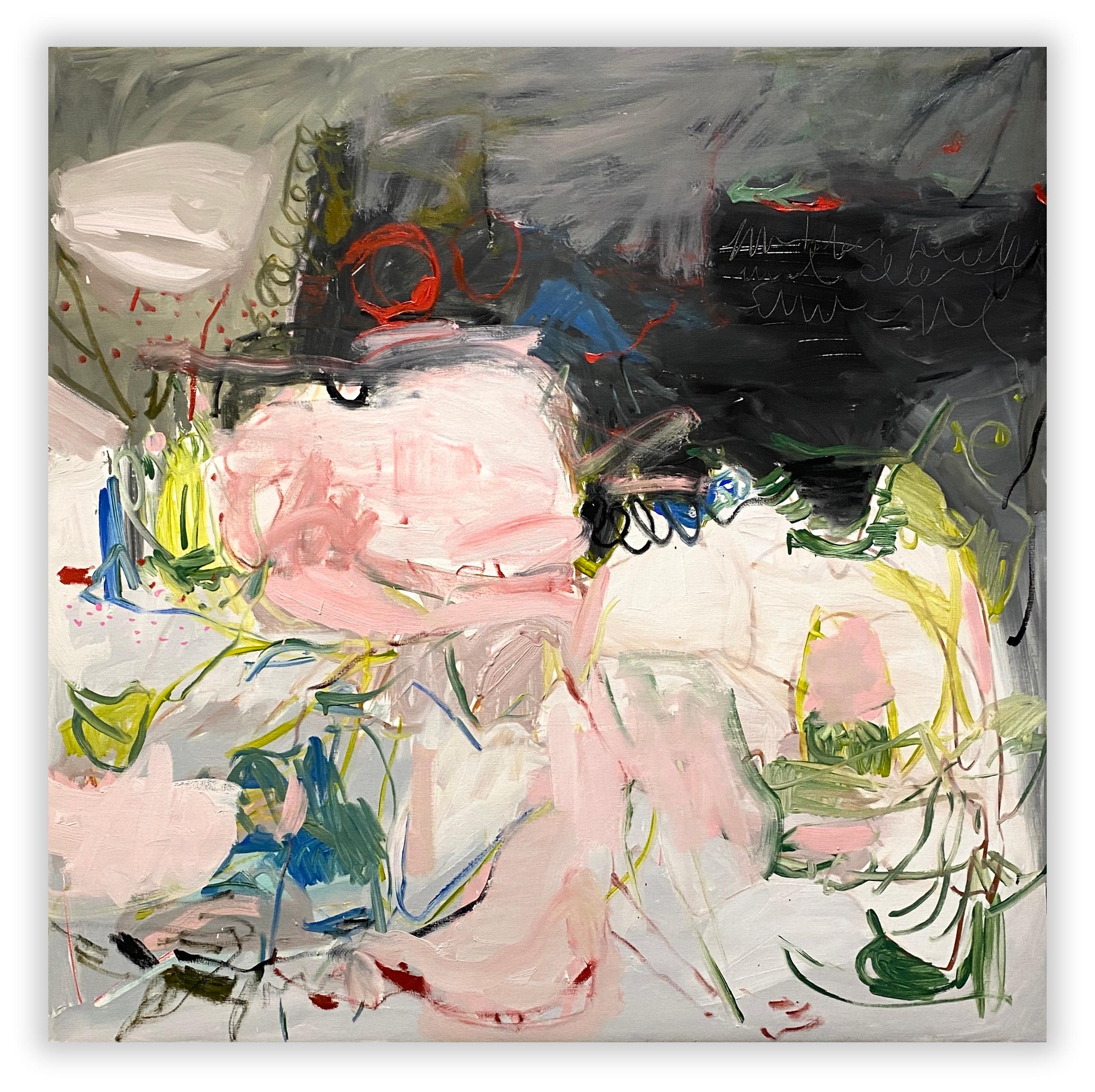 Abstract Painting di Petra Schott - La luce e il peso (Pittura astratta)