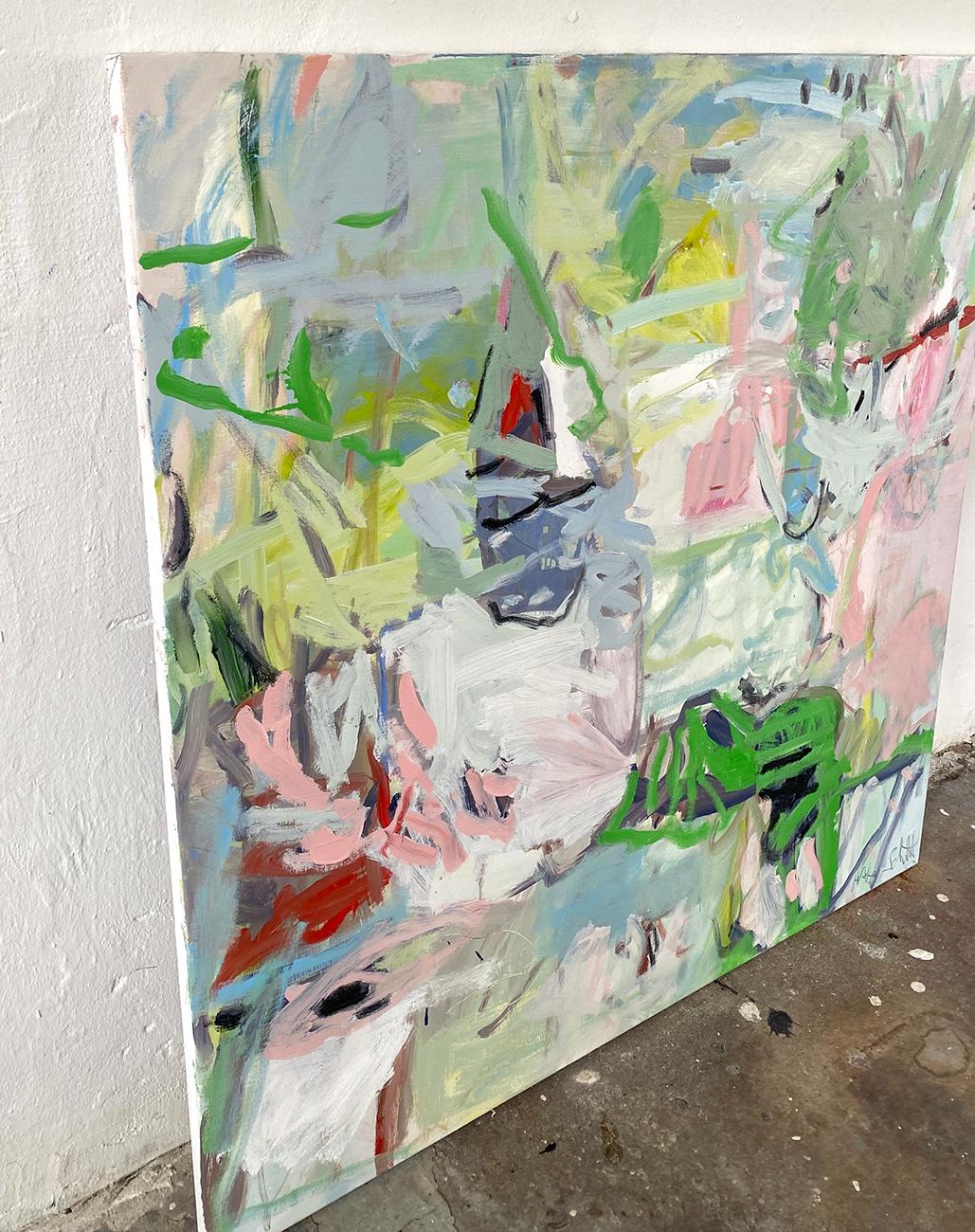 Winds Of Green III (Abstract painting) 1
