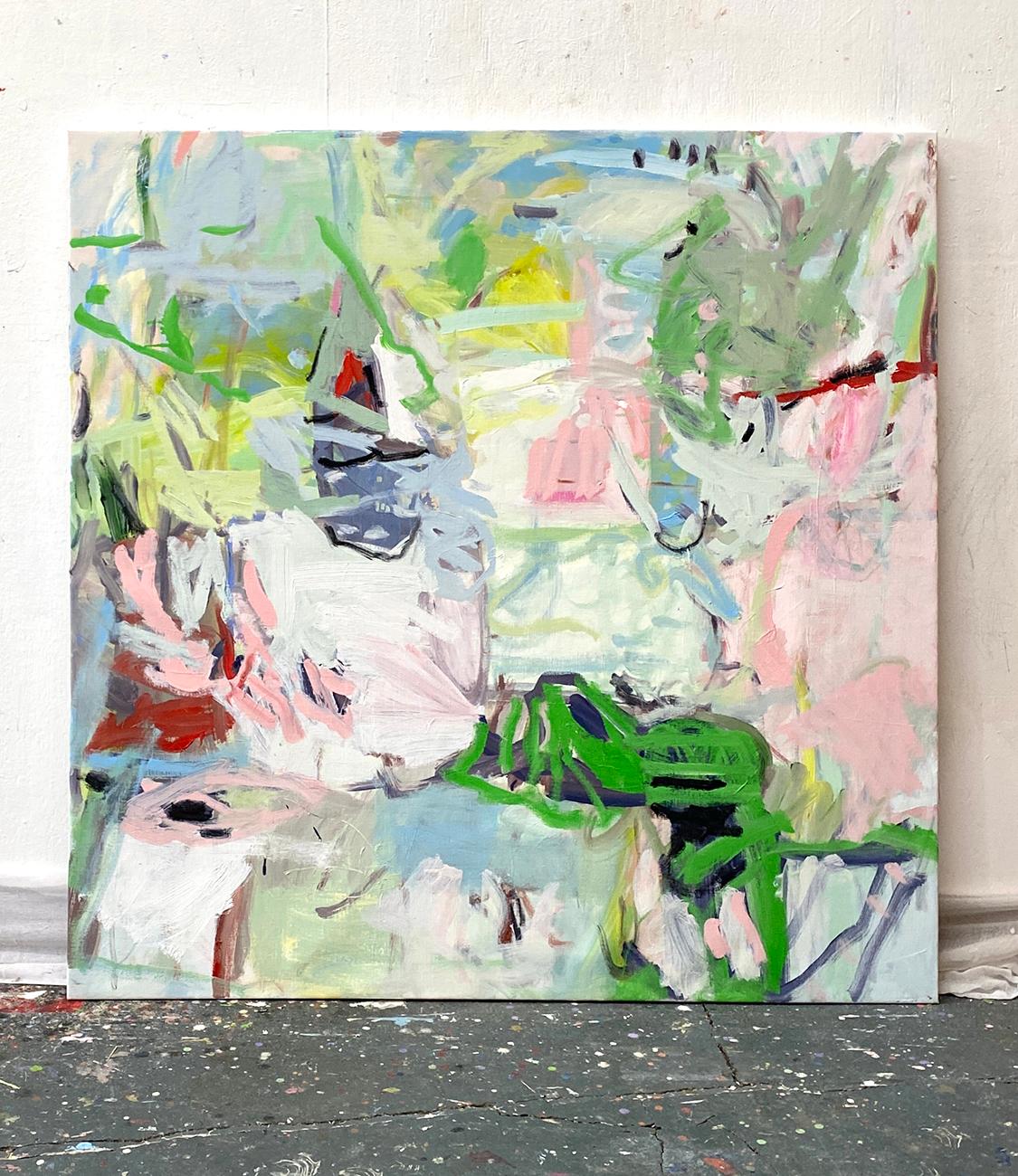 Winds Of Green III (Abstract painting) 2