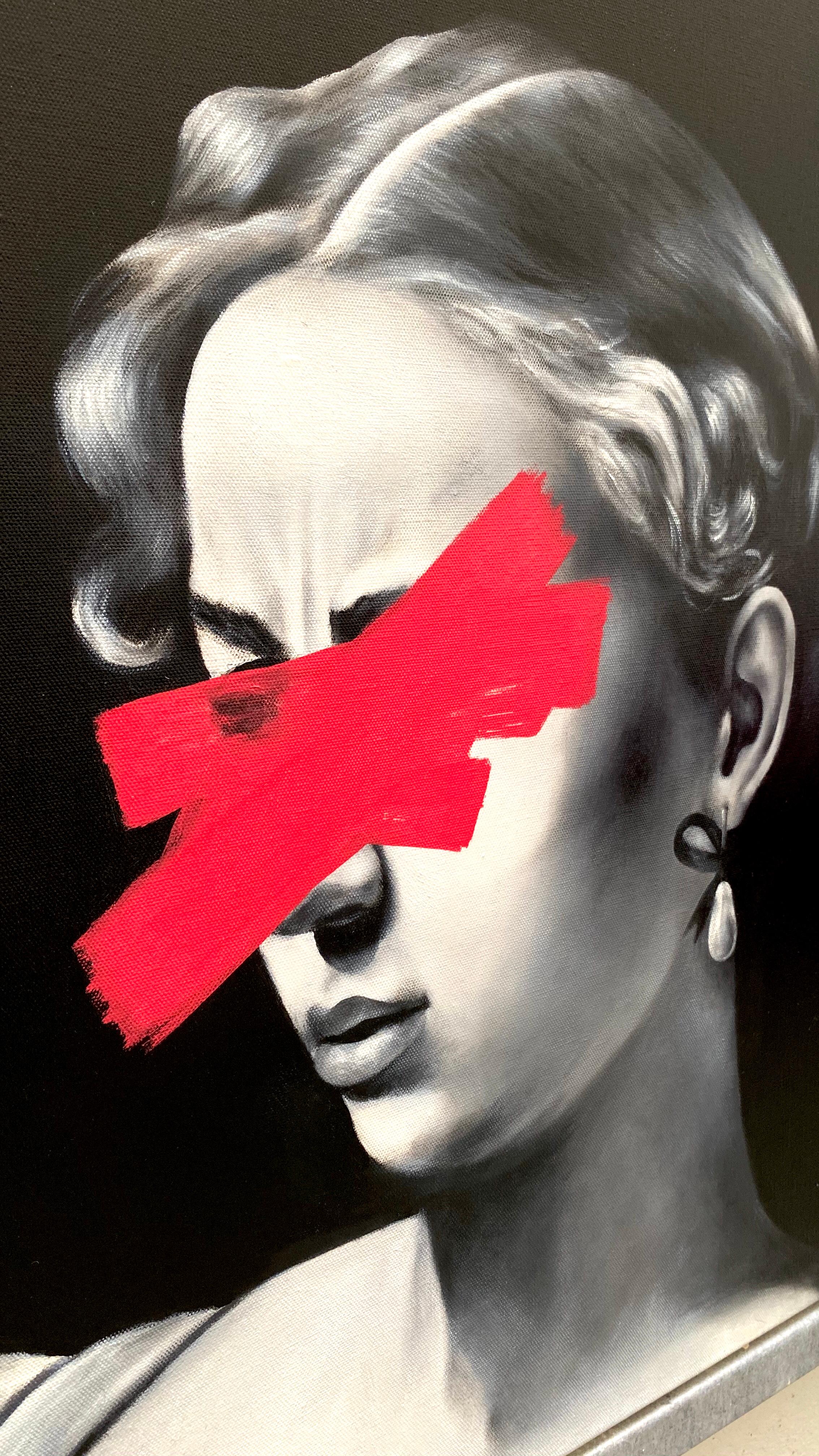 Austrian PETRA VON KAZINYAN - JUDITH (af. CARAVAGGIO) Acrylic on Canvas 32x40