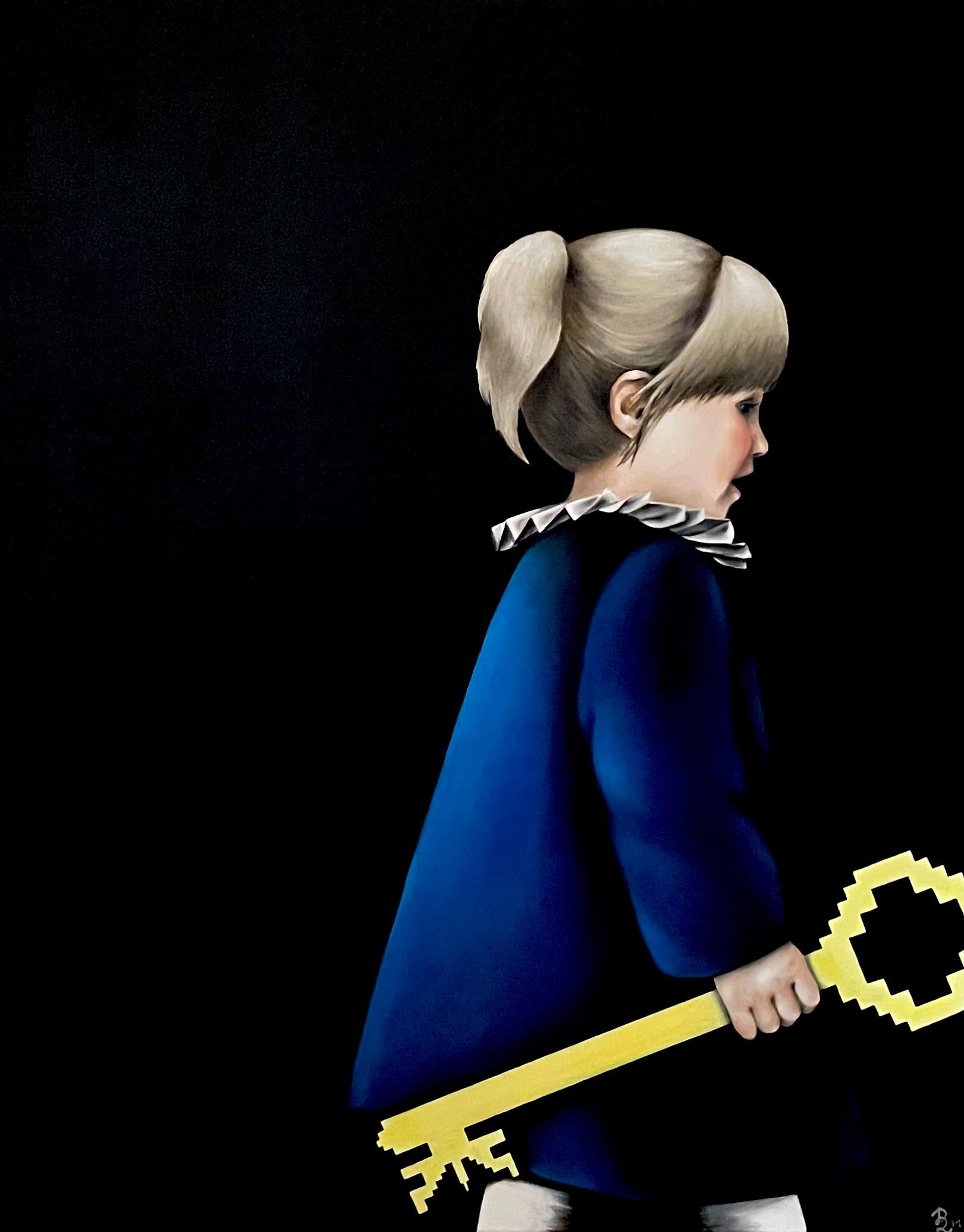 Renaissance PETRA VON KAZINYAN - THE BLUEBELL ROBE, ART BEIJING, Acrylique sur toile, 40x32