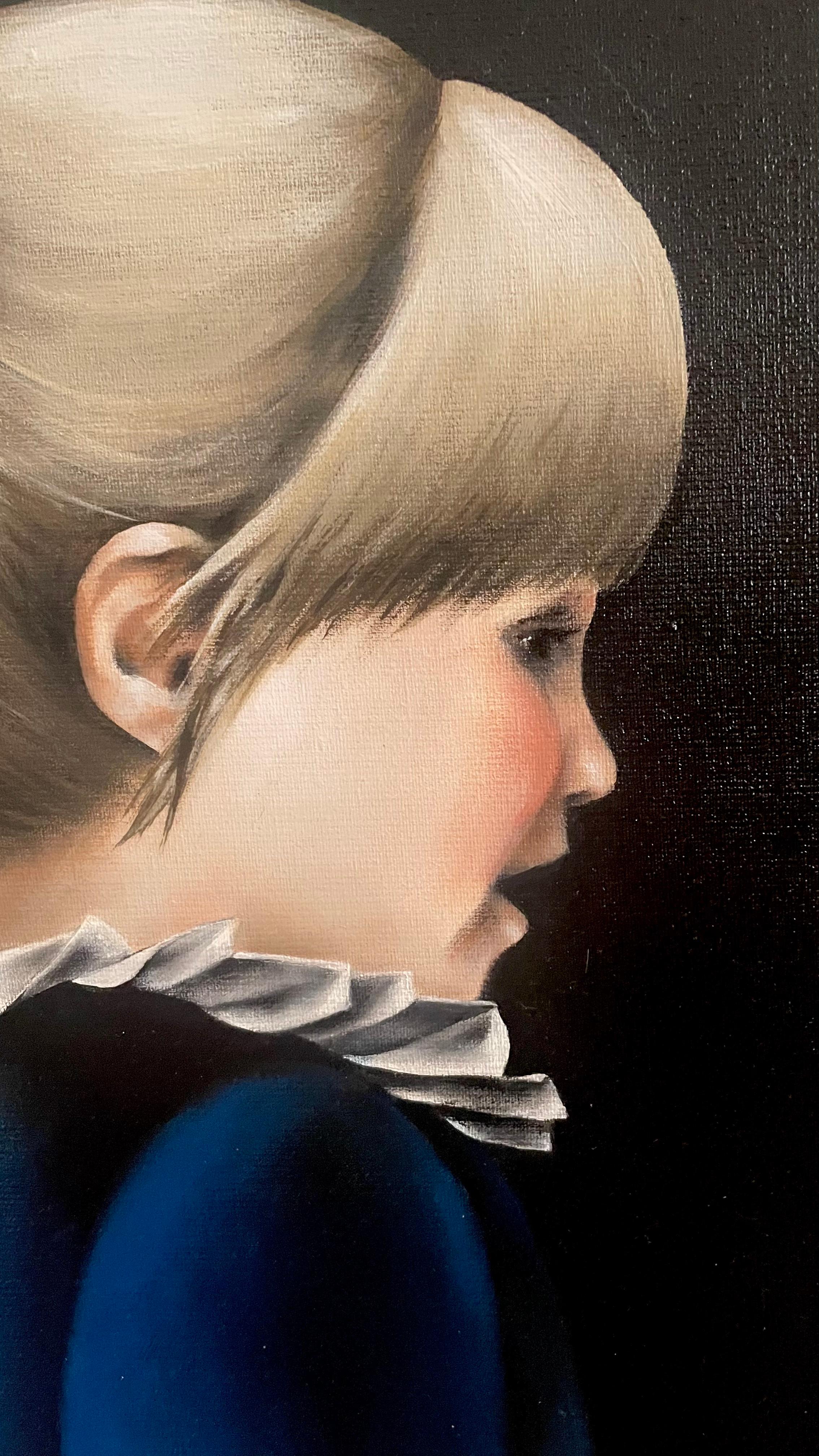 Autrichien PETRA VON KAZINYAN - THE BLUEBELL ROBE, ART BEIJING, Acrylique sur toile, 40x32