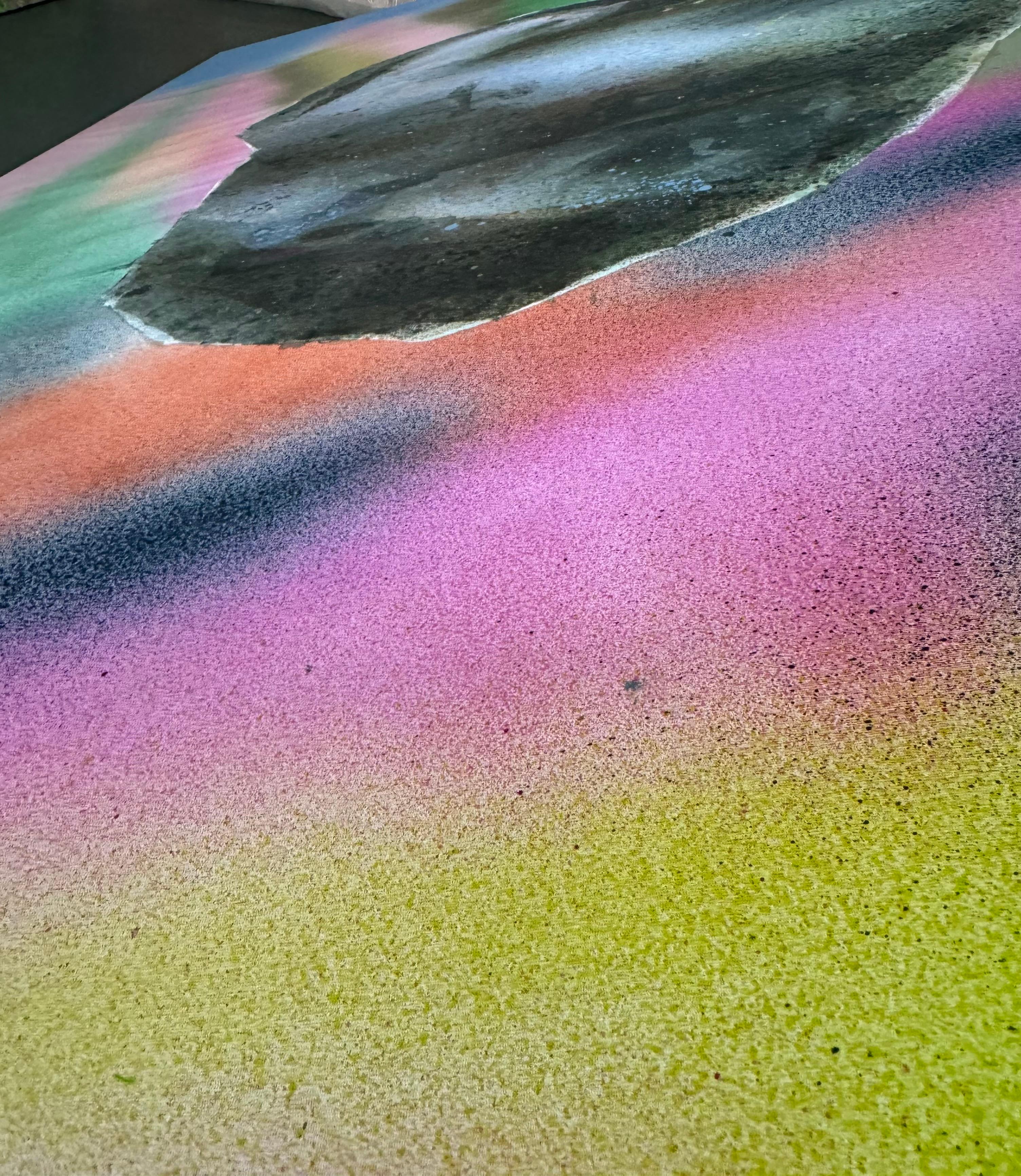 Large-Scale Contemporary Painting - Mixed Media on Canvas - 