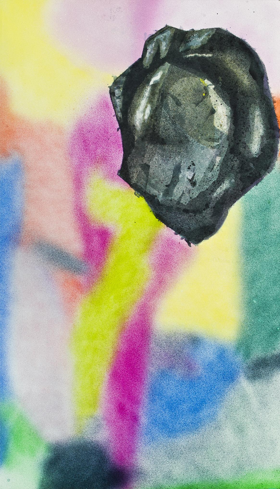 Large-Scale Contemporary Painting - Mixed Media on Canvas - "Particle"