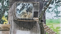 Mezzogiorno d'estate - Acrilico su tela, Quadro contemporaneo di grandi dimensioni