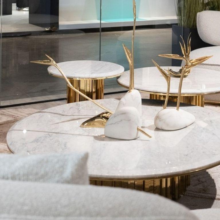 Organico moderno Scultura floreale Pétrea I - Perfetto centrotavola e elemento decorativo in vendita