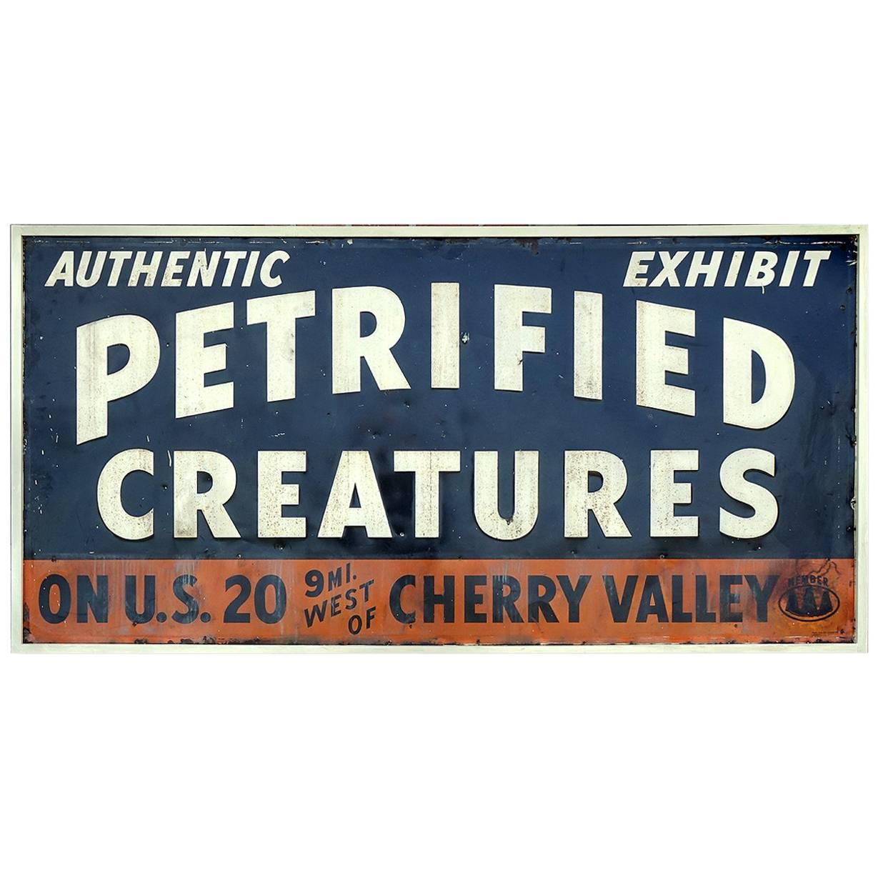 Petrified Creatures Museum, Roadside Sign