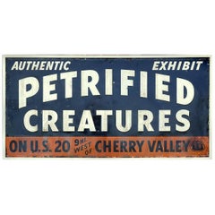 Antique Petrified Creatures Museum, Roadside Sign