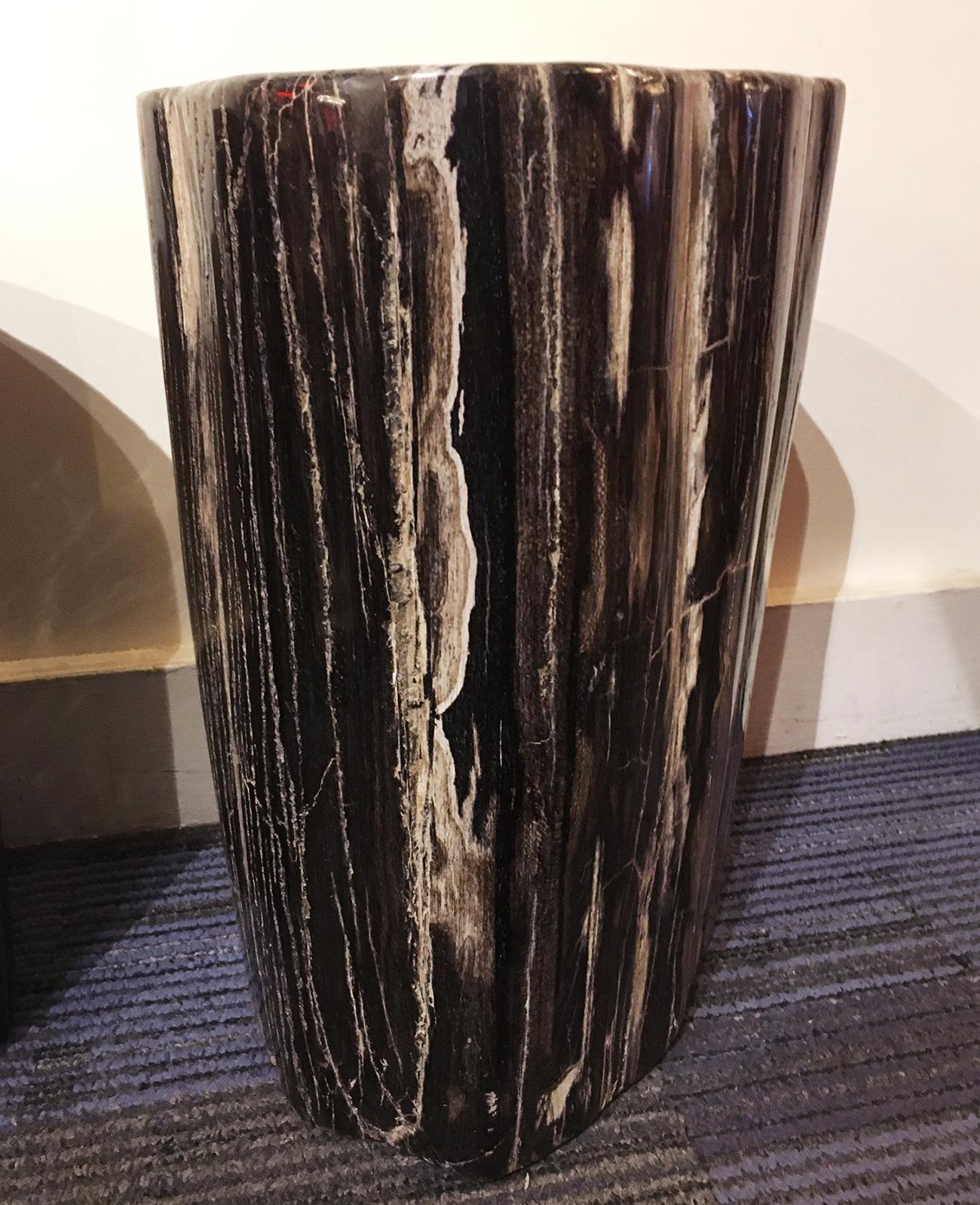 Petrified Dark Set of 2 Side Table For Sale 4