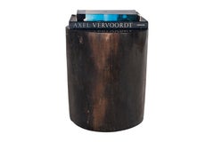 Petrified Onyx Solid Stone Side Table