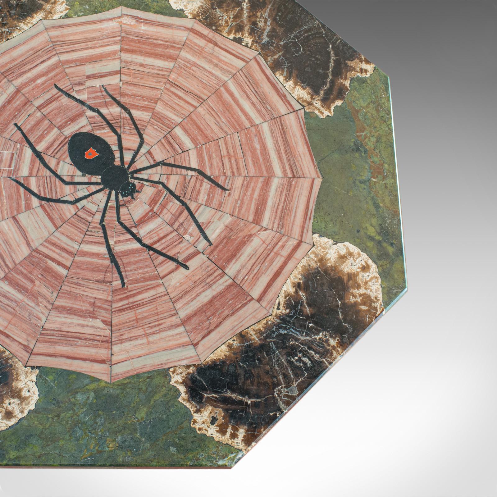 Petrified Spider Table, English, Marble, Pietra Dura, Cast Iron, Dominic Hurley 2