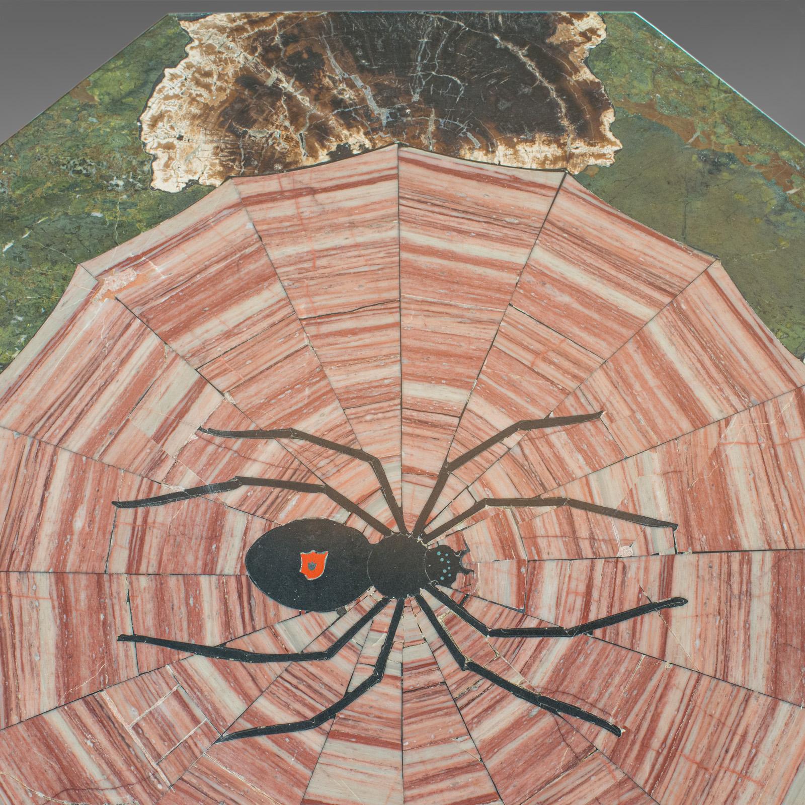 Petrified Spider Table, English, Marble, Pietra Dura, Cast Iron, Dominic Hurley 3